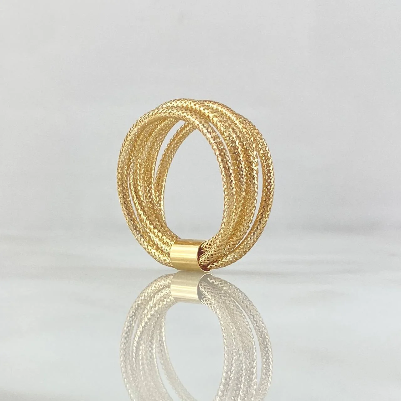 Anillo Guaya Multiple 1.3 g / T7 1/4 Oro Amarillo 18K - Image 3