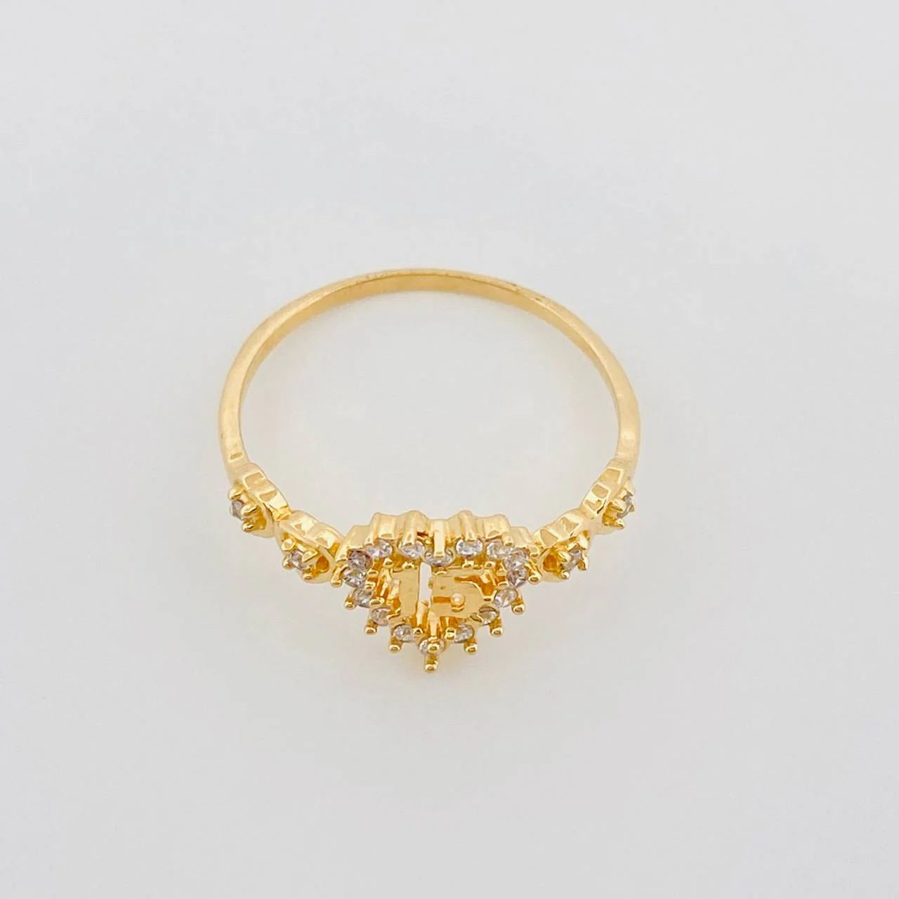 Anillo 15' Corazones 1.45g / T5 1/4 Oro Amarillo 18K - Image 3
