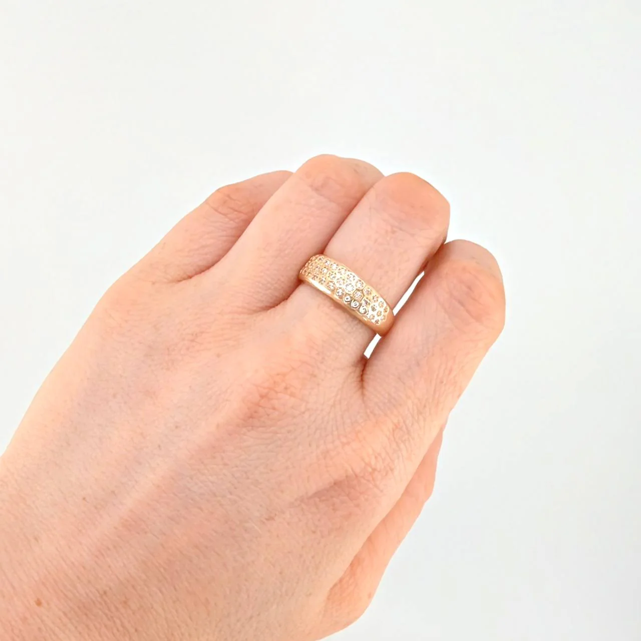 Anillo Hexagono Real 5.1 g / T7 3/4 Oro Amarillo 18K - Image 4