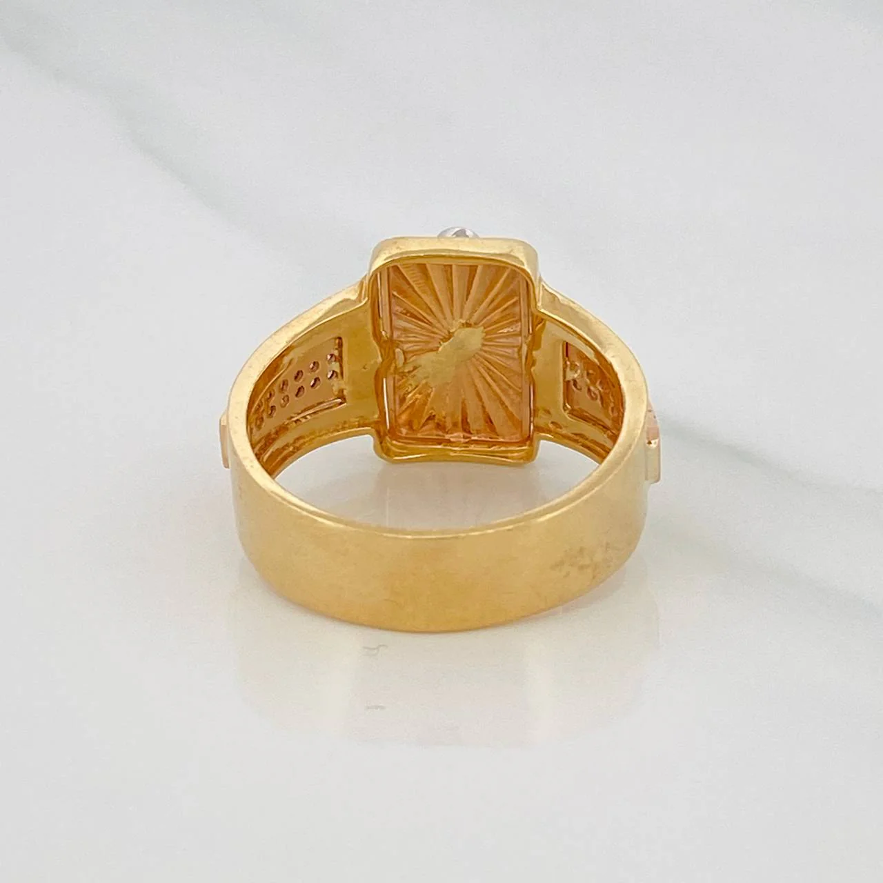 Anillo Ancla 8.1g / T10 1/2 Tres Oros 18K - Image 4