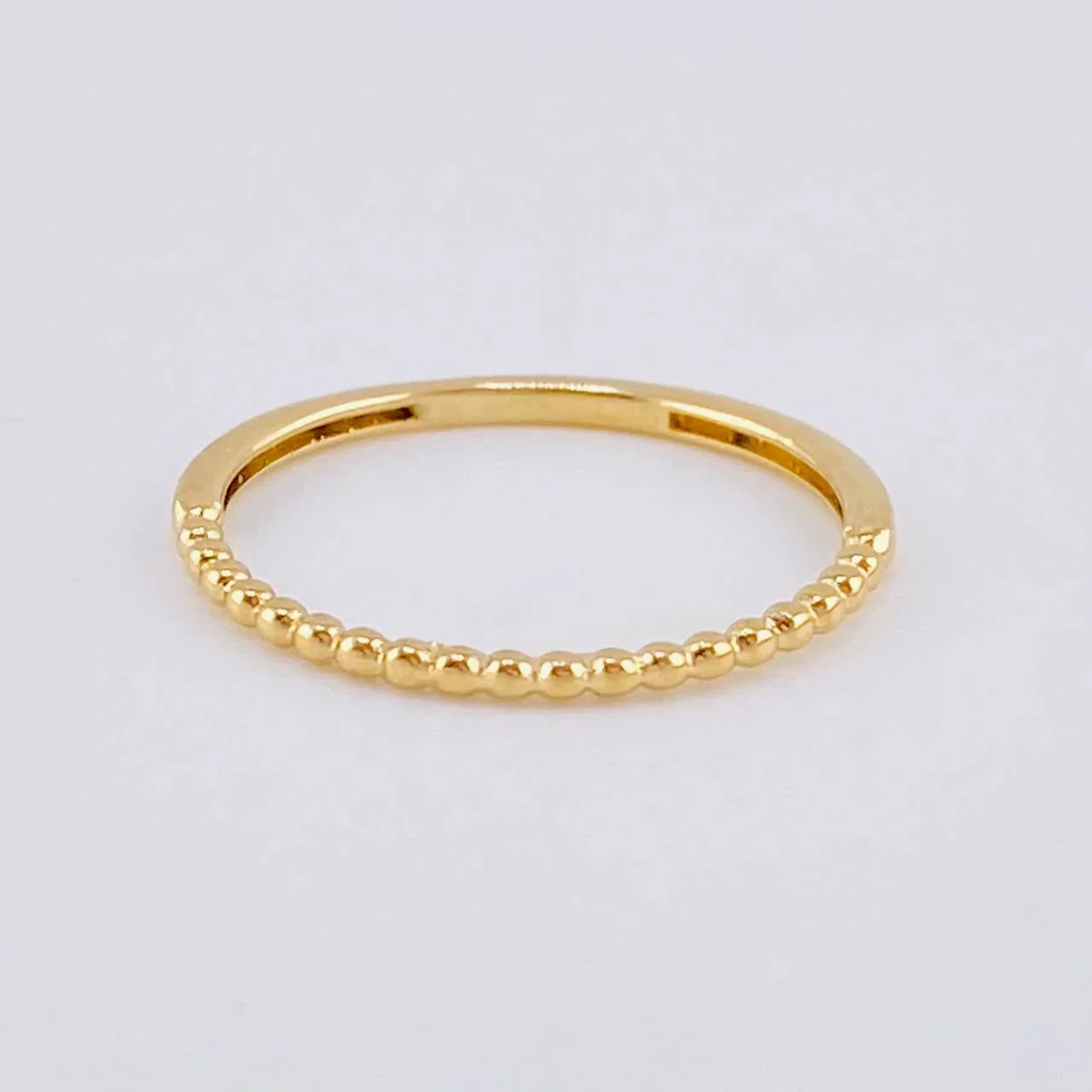 Anillo Burbujas Parciales 1.2 g / T6 1/2 Oro Amarillo 18K