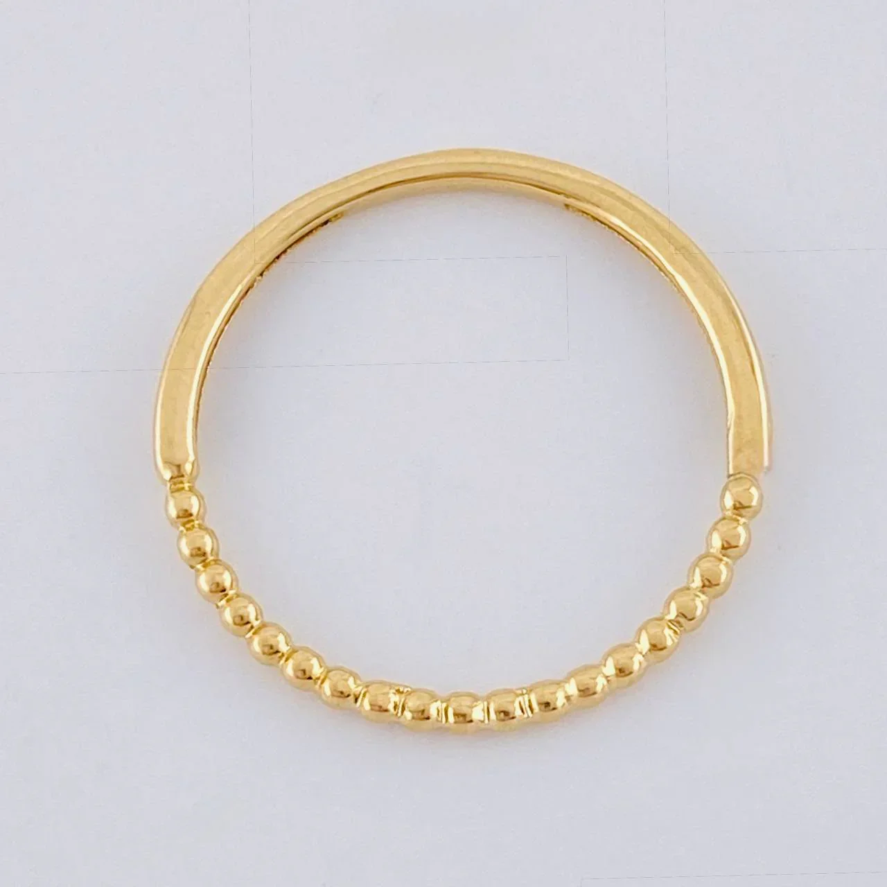 Anillo Burbujas Parciales 1.2 g / T6 1/2 Oro Amarillo 18K - Image 3