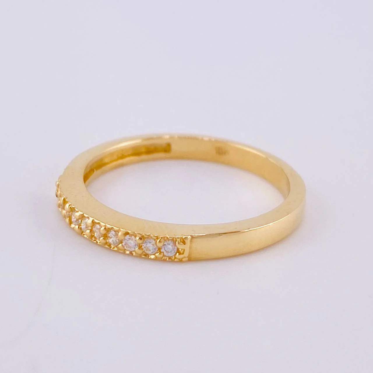 Anillo Carril Interno 2.45 g / T7 Oro Amarillo 18K - Image 2