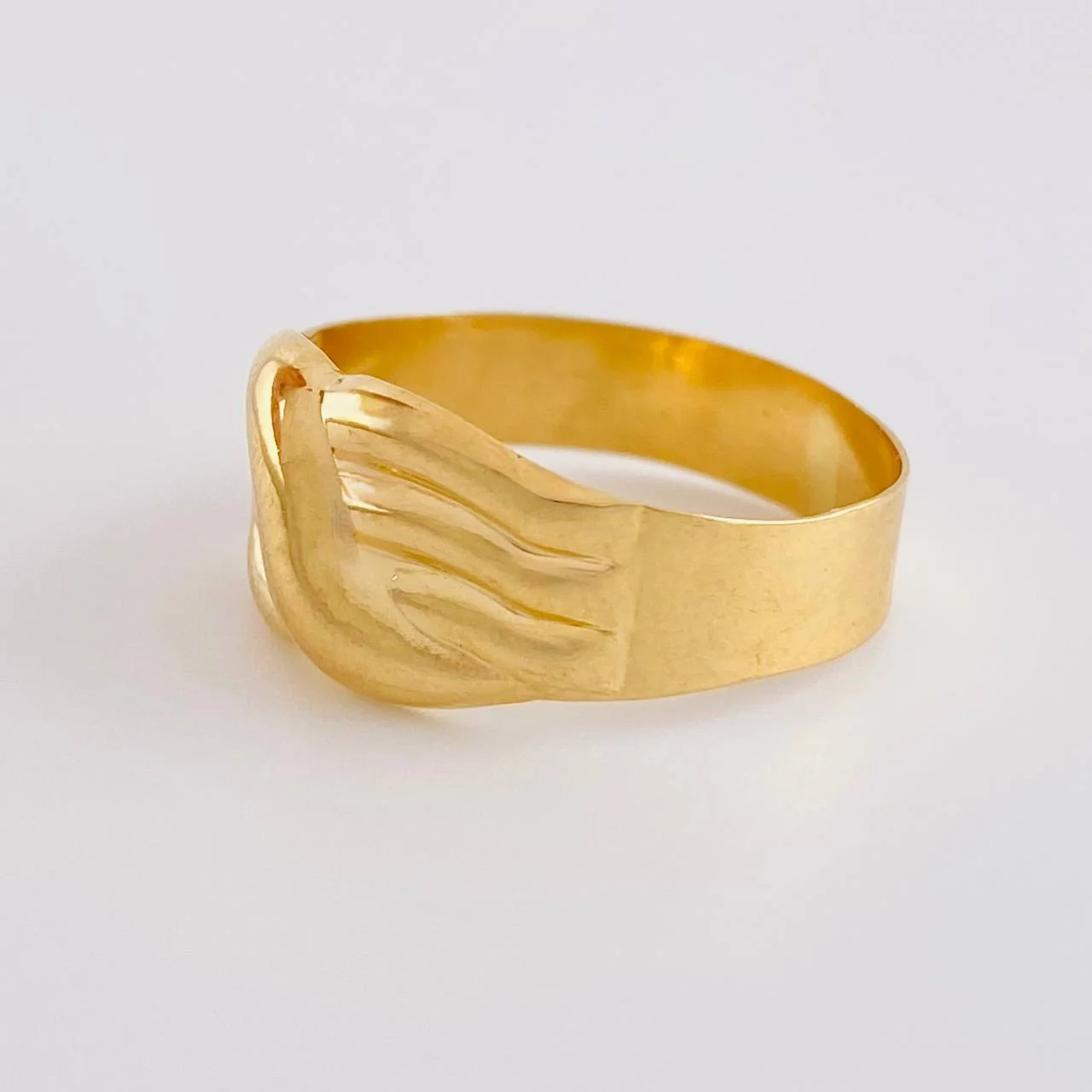 Anillo Carril Trio Olas 1.75g / T5 1/2 Oro Amarillo 18K - Image 2
