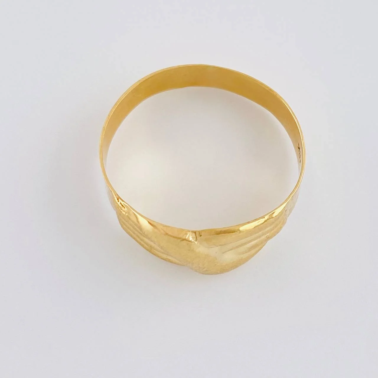 Anillo Carril Trio Olas 1.95 g / T7 3/4 Oro Amarillo 18K - Image 3