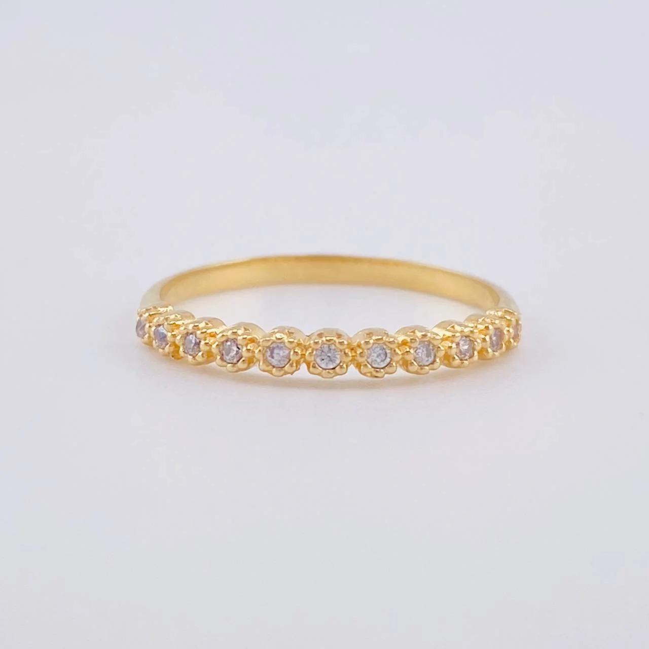 Anillo Churumbela Burbujas 1.55 g / T7 3/4 Oro Amarillo 18K