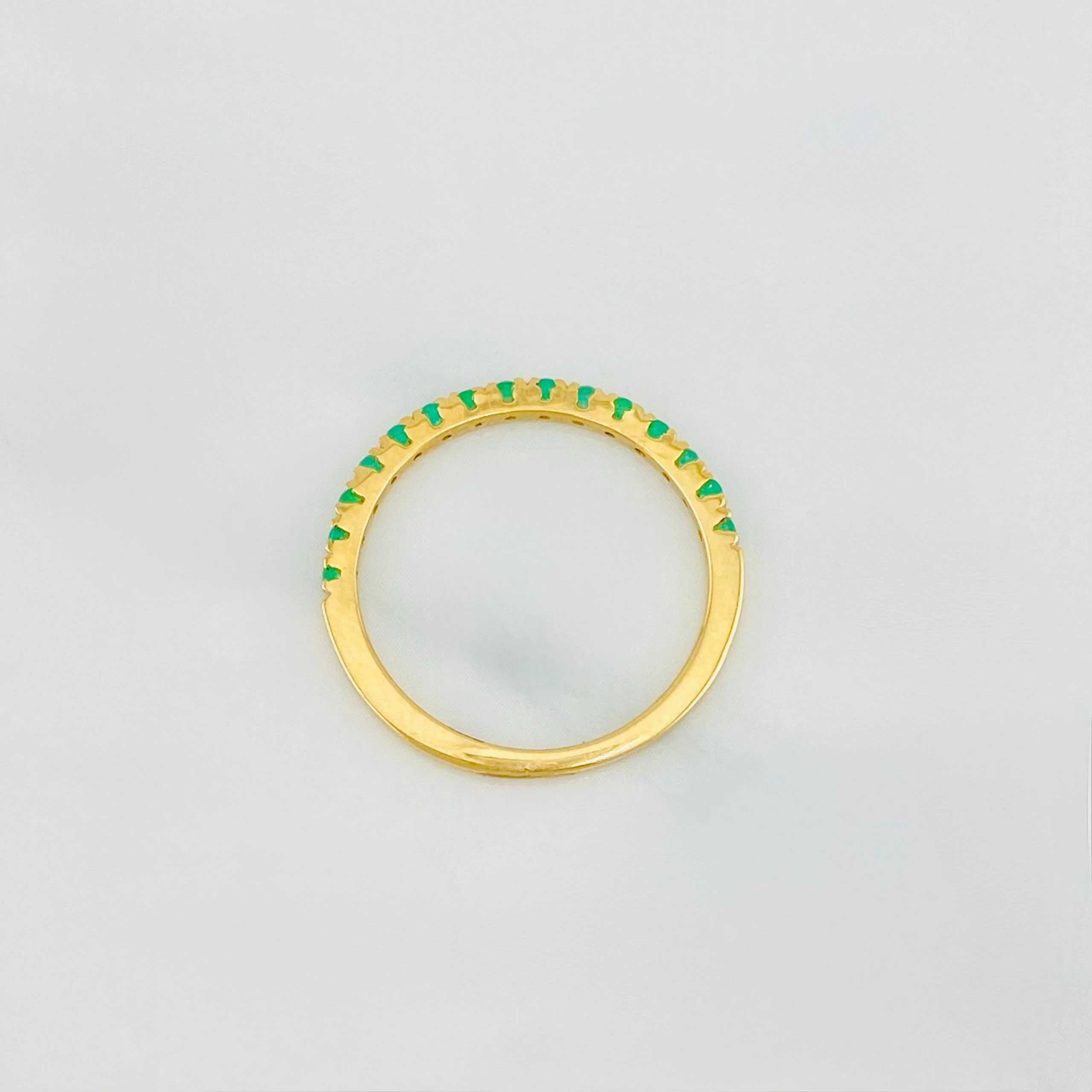 Anillo Churumbela Esmeraldas 15 Pts 1.5 g / T6 Oro Amarillo 18K - Image 4