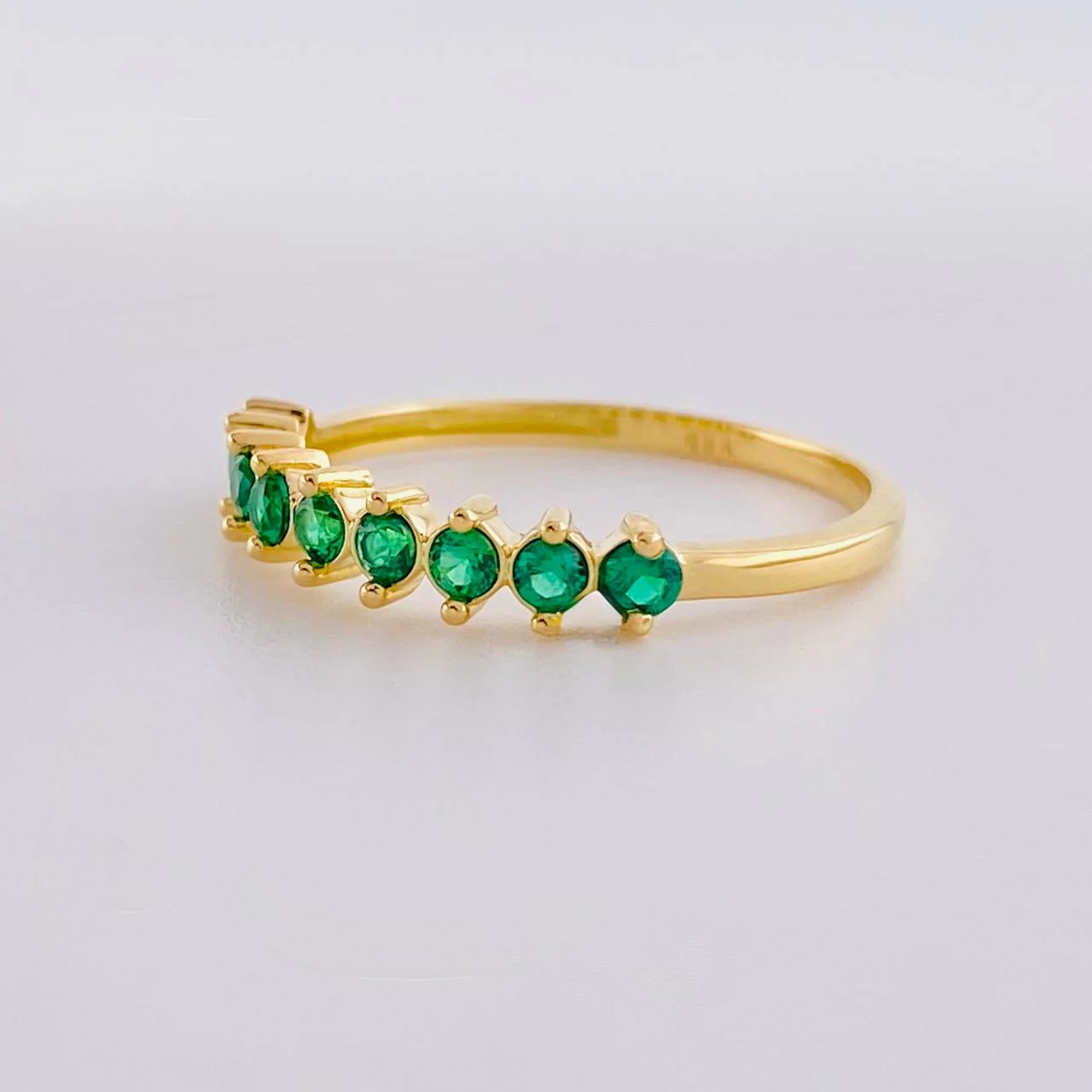 Anillo Cintillo Gota 1.75g / T7 3/4 Oro Amarillo 18K - Image 2