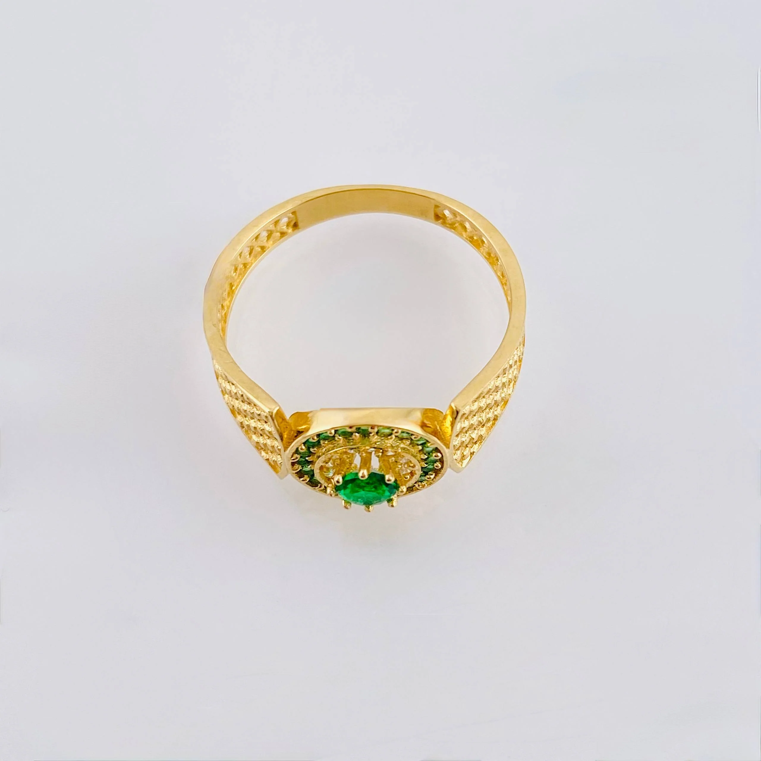 Anillo Cinturón Mallado 2.3gr / T7 1/4 / Oro Amarillo 18K * - Image 3