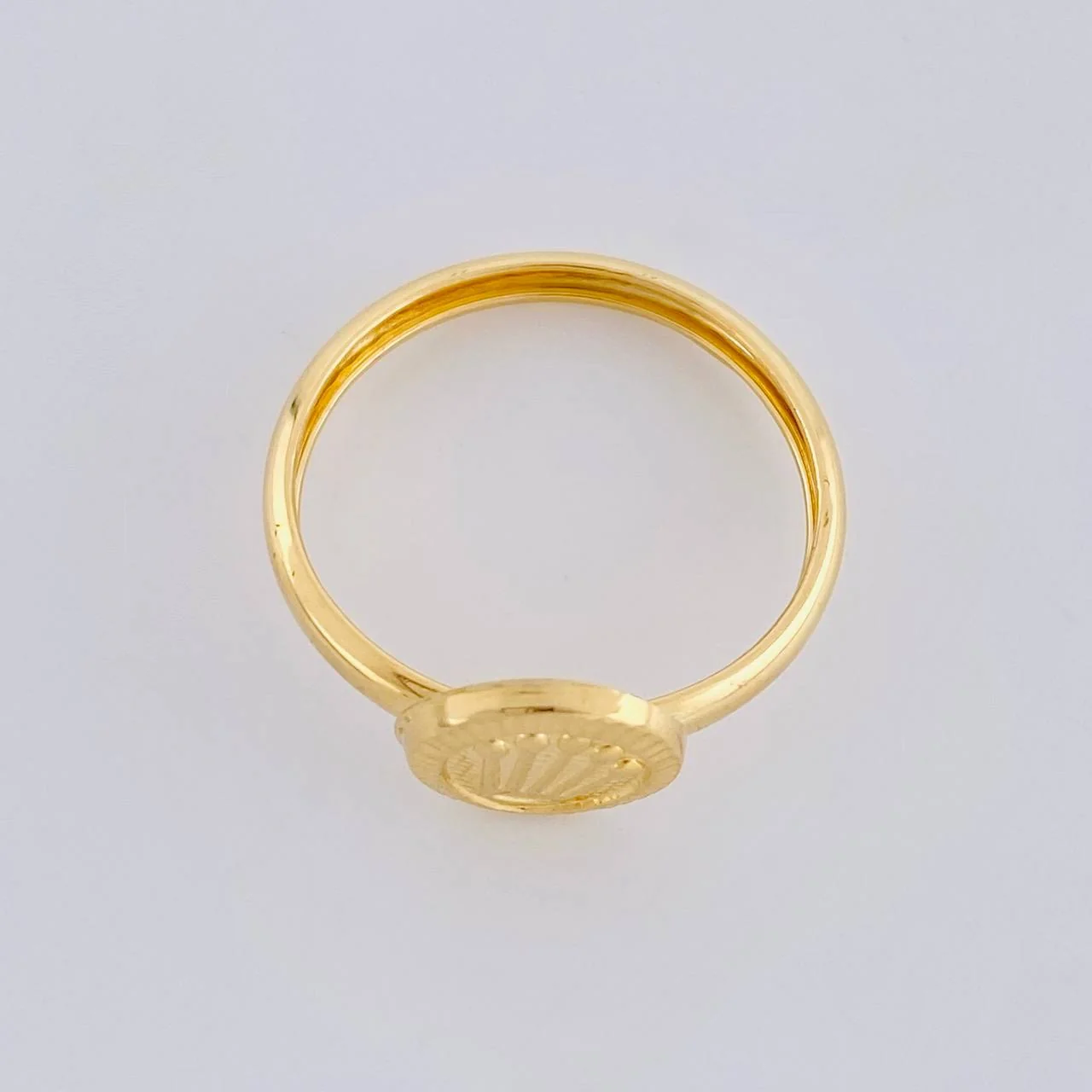 Anillo Circular Corona Diamantada 1.1g / T8 1/4 Oro Amarillo 18K - Image 3