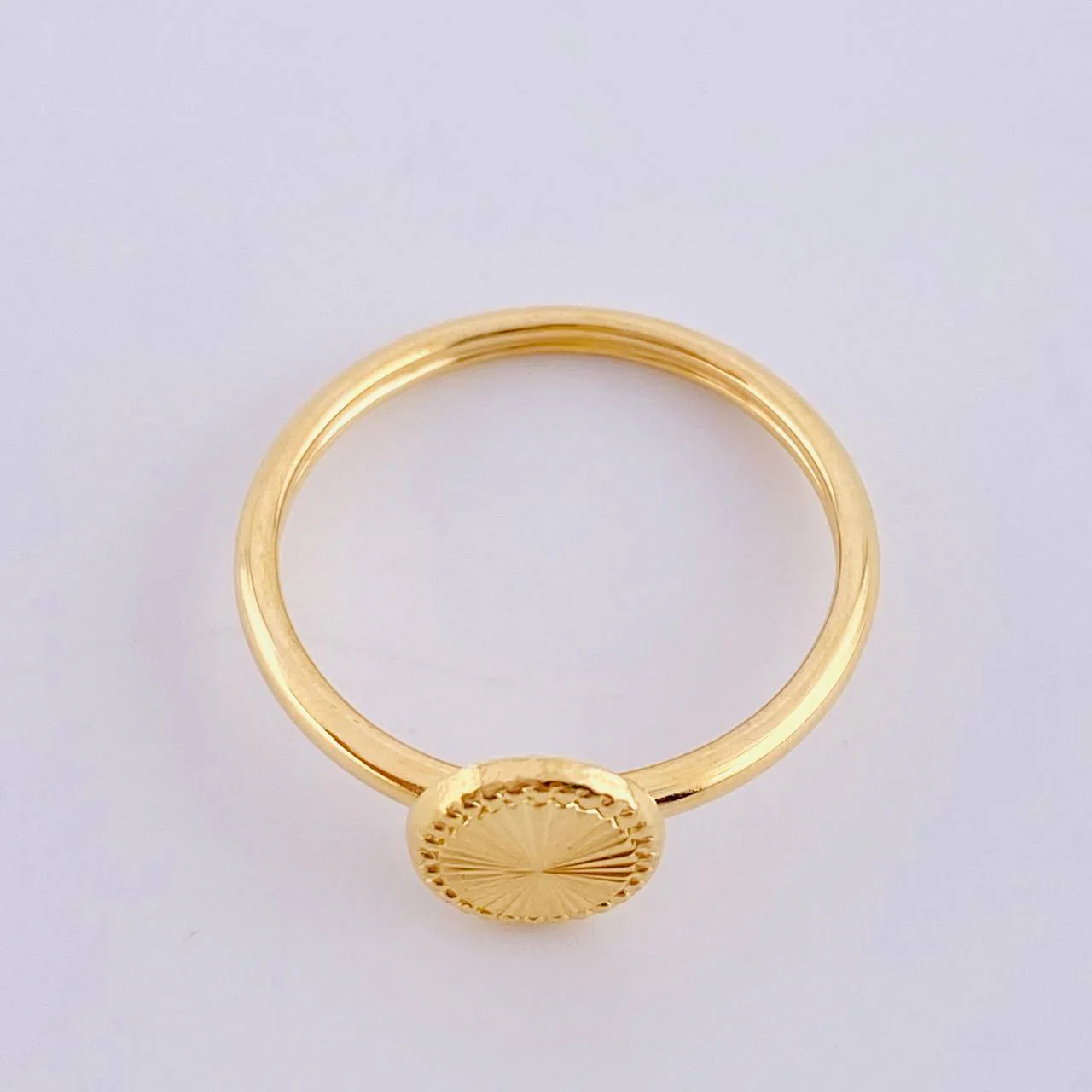Anillo Circular Diamantado Bordeado 1.3gr / T6 3/4 / Oro Amarillo 18K - Image 3