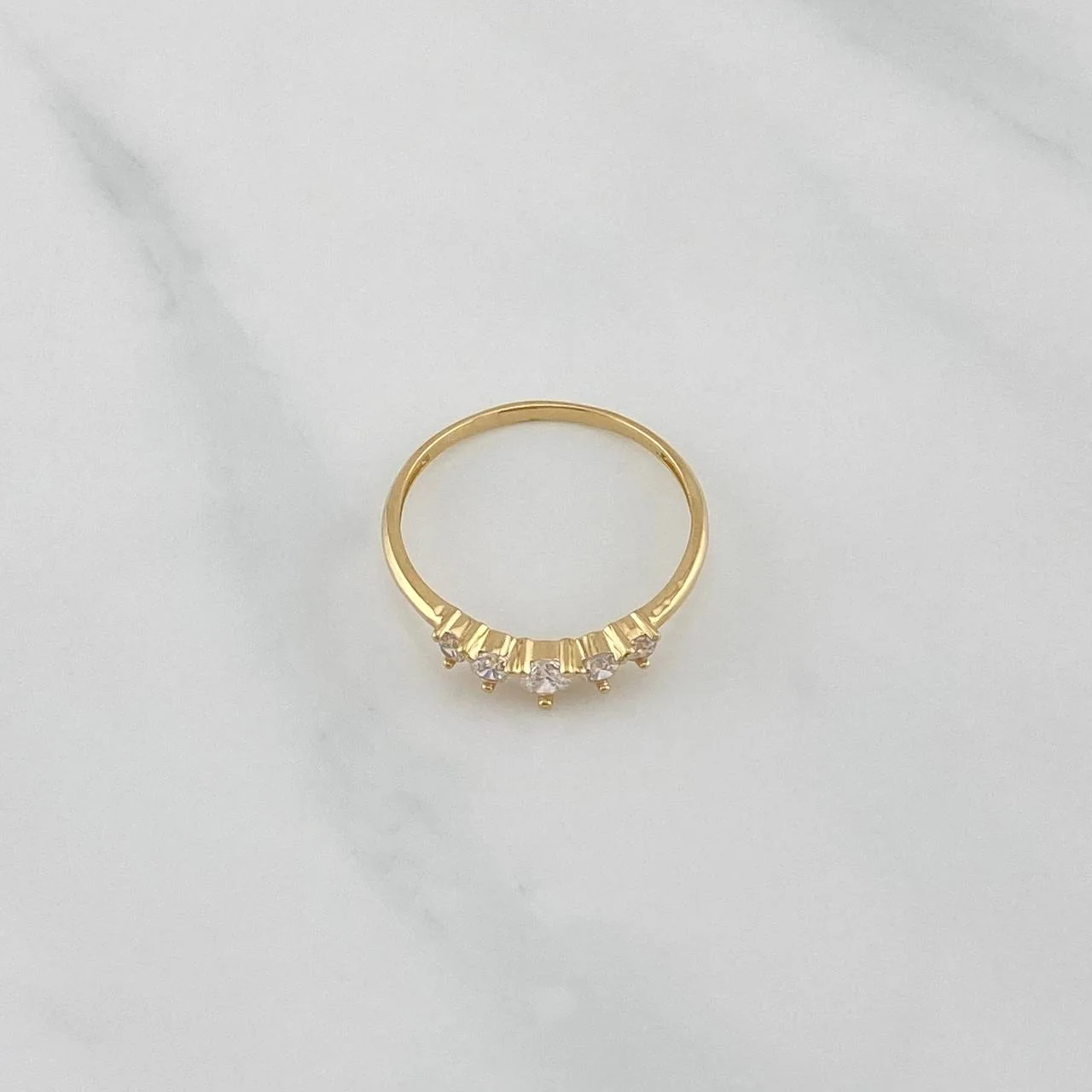 Anillo Circulos 1.25 g / T5 3/4 Oro Amarillo 18K - Image 2