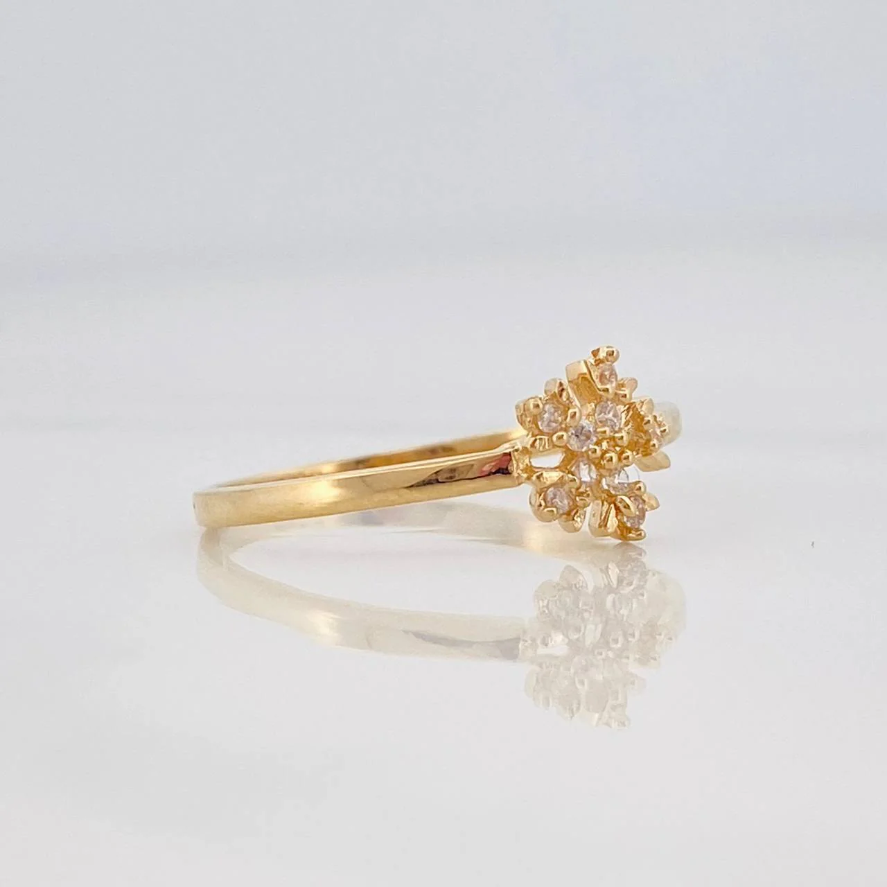 Anillo Copo de Nieve 1.4g / T8 Oro Amarillo 18K - Image 2
