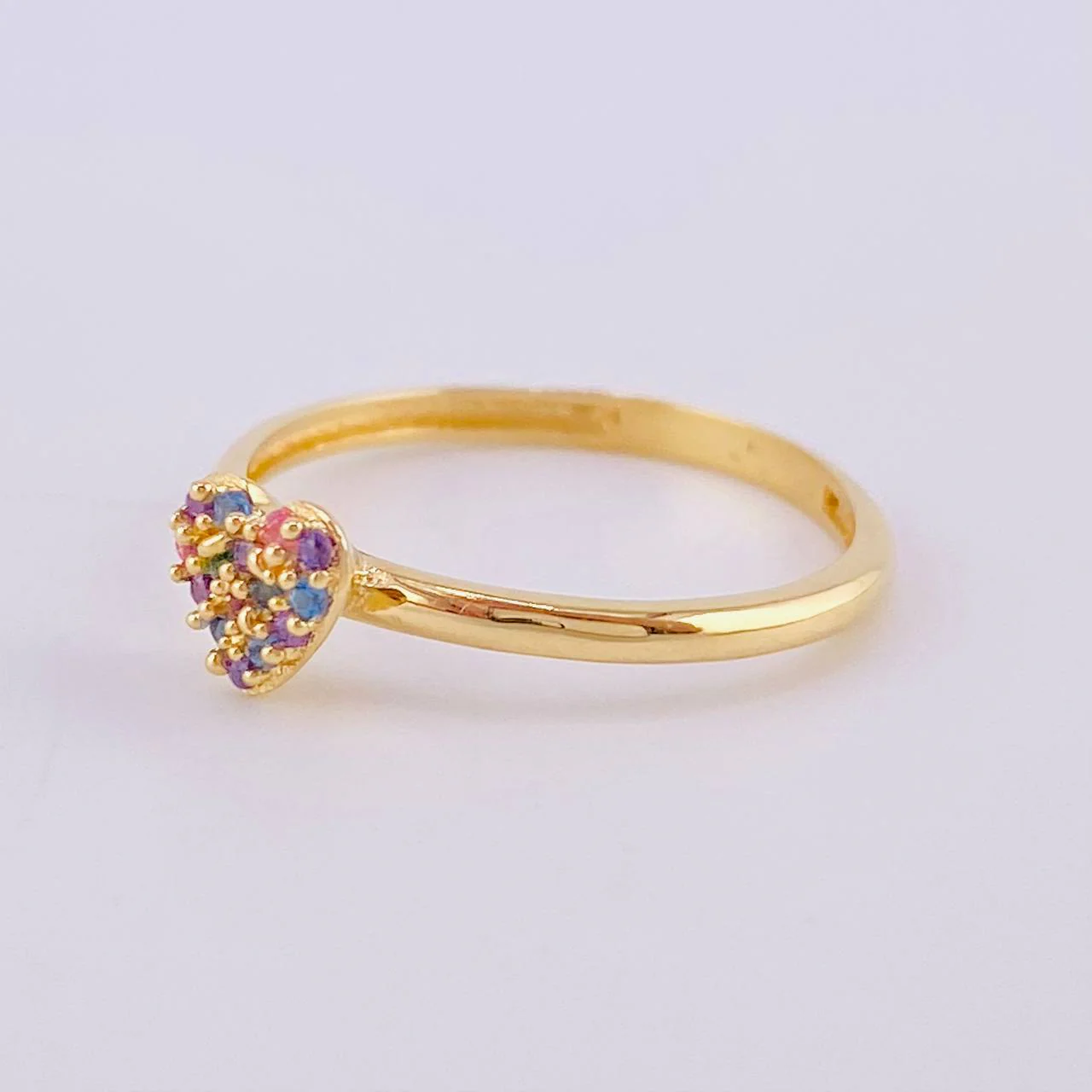 Anillo Corazón Tupido 1.35 g / T5 1/4 Oro Amarillo 18K - Image 2