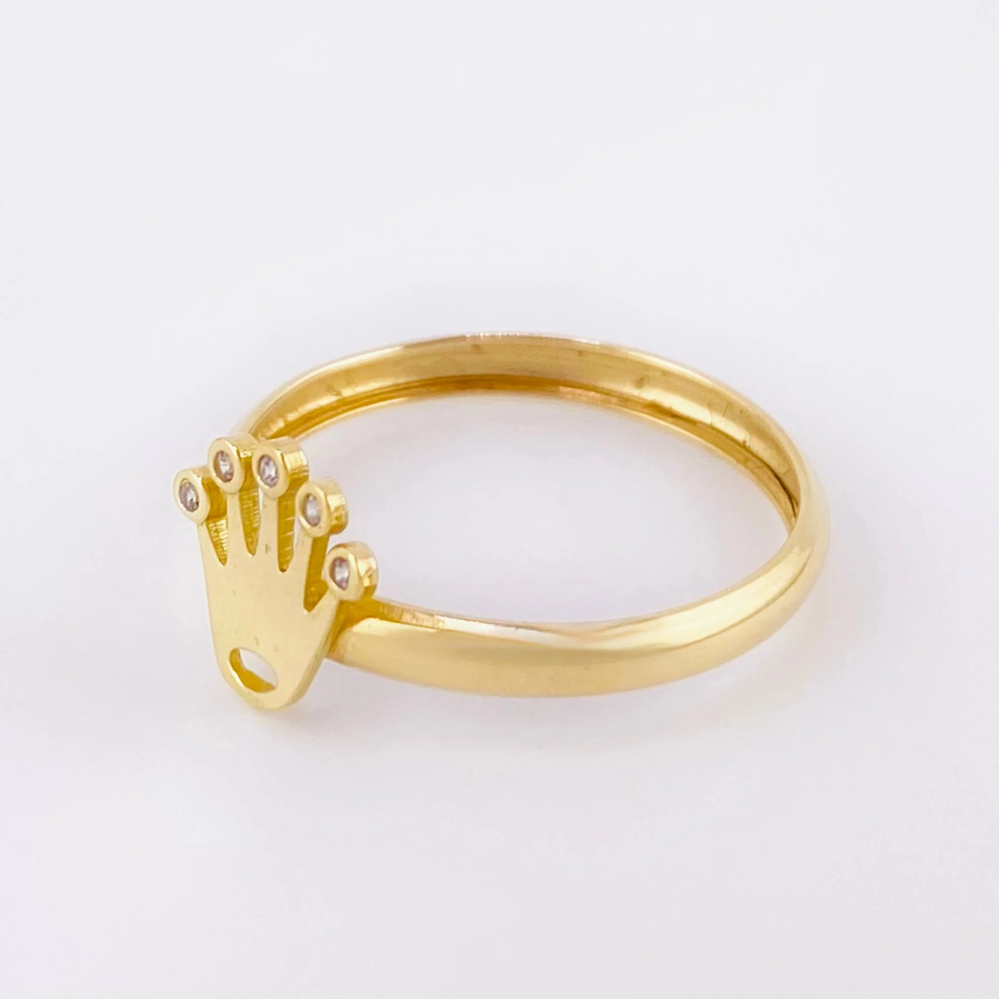 Anillo Corona 1.15g / T8 Oro Amarillo 18K - Image 2