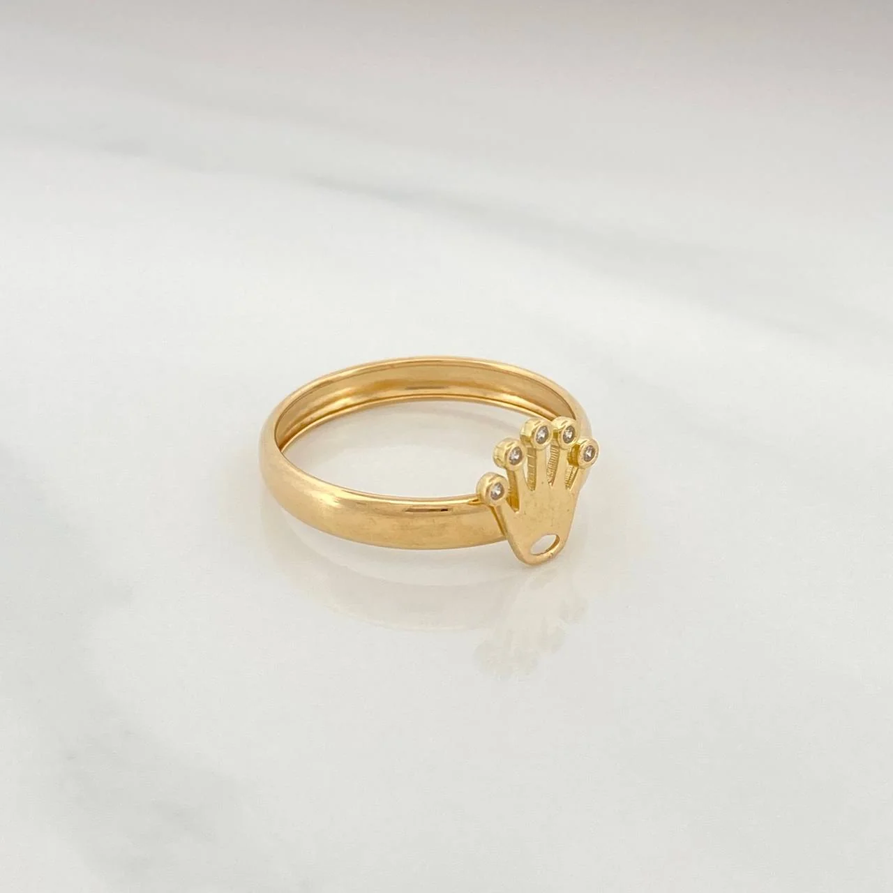 Anillo Corona 1.1gr / T7 / Oro Amarillo 18K & - Image 3