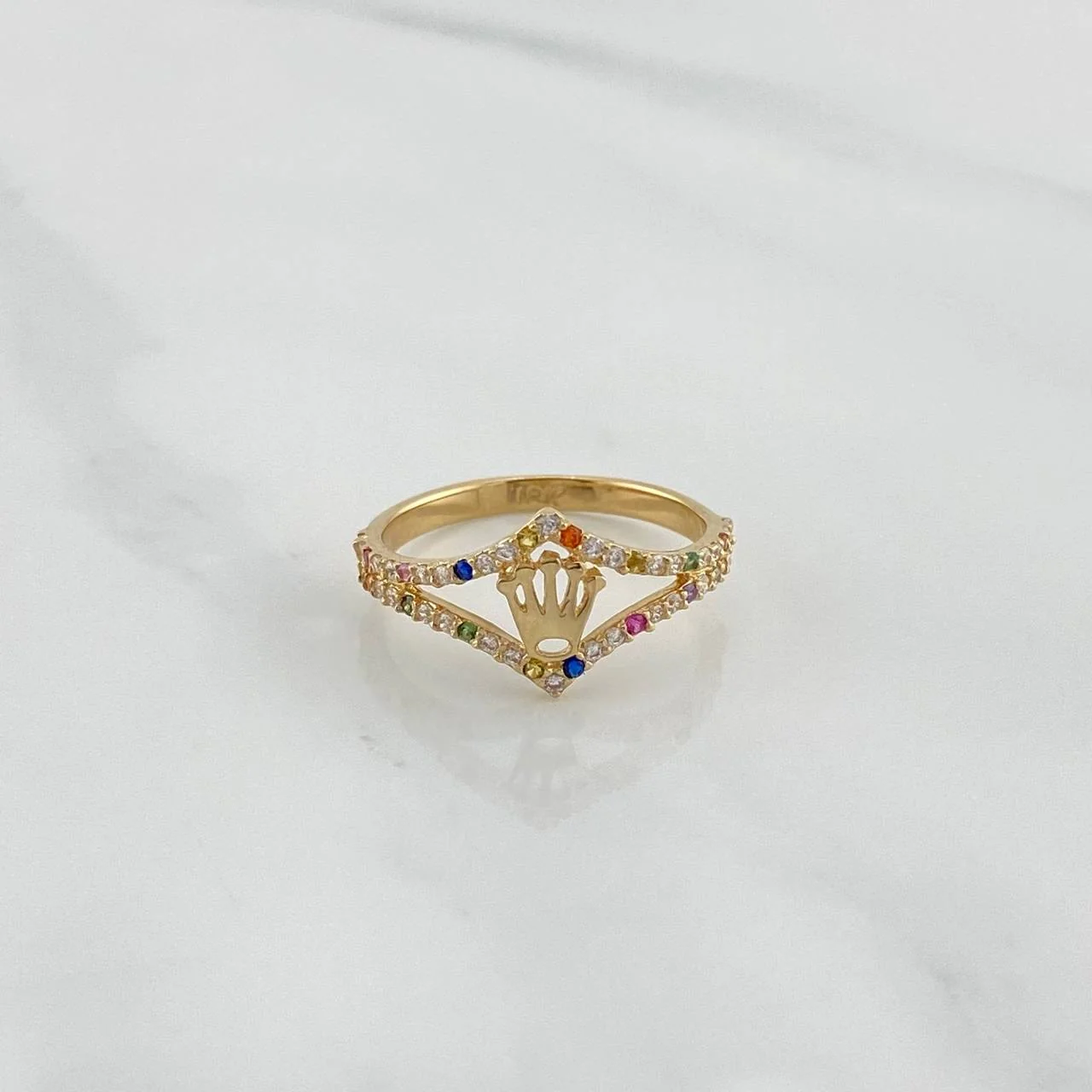 Anillo Corona 1.6 g / T5 Oro Amarillo 18K