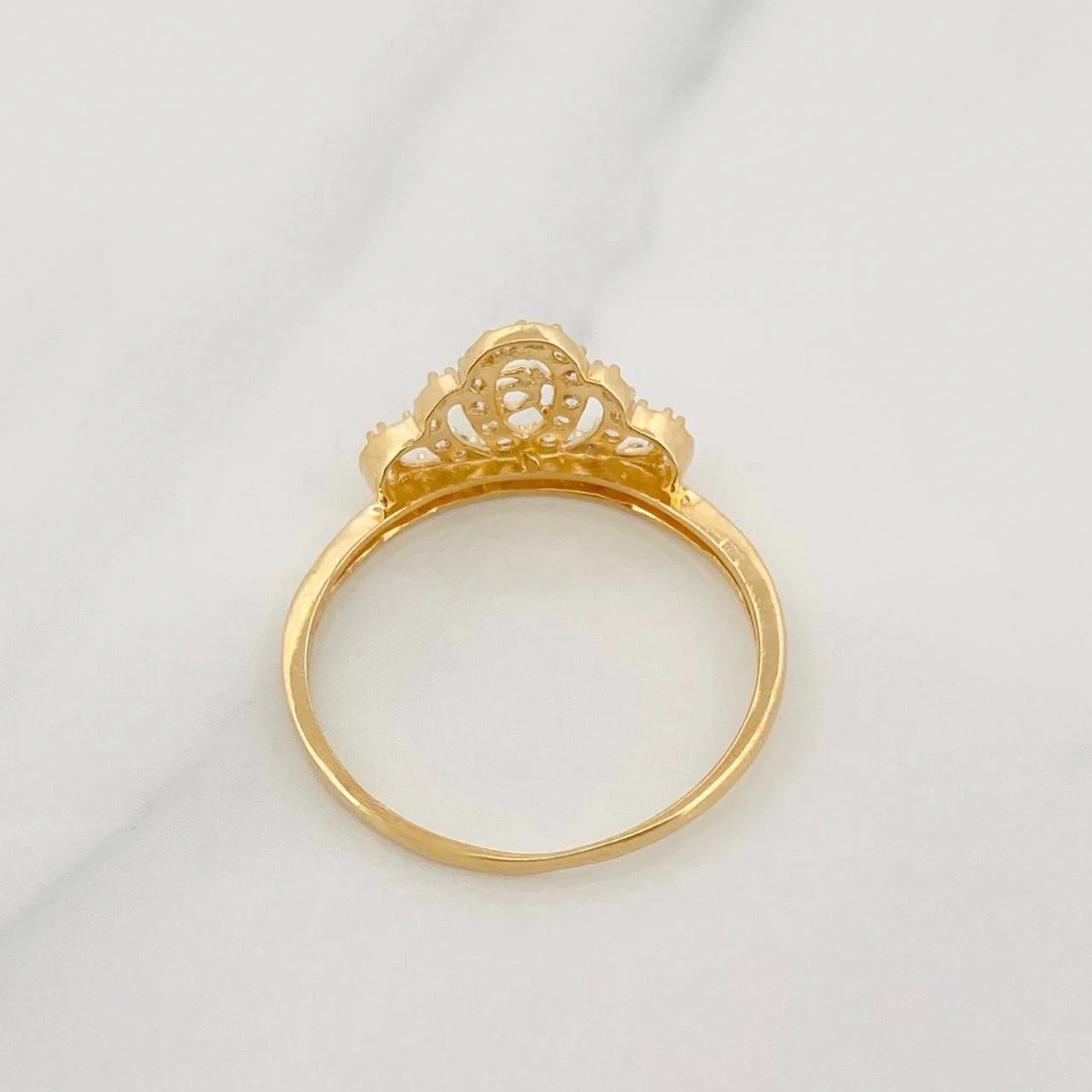 Anillo Corona 15´s 1.65g / T7 Oro Amarillo 18K - Image 4