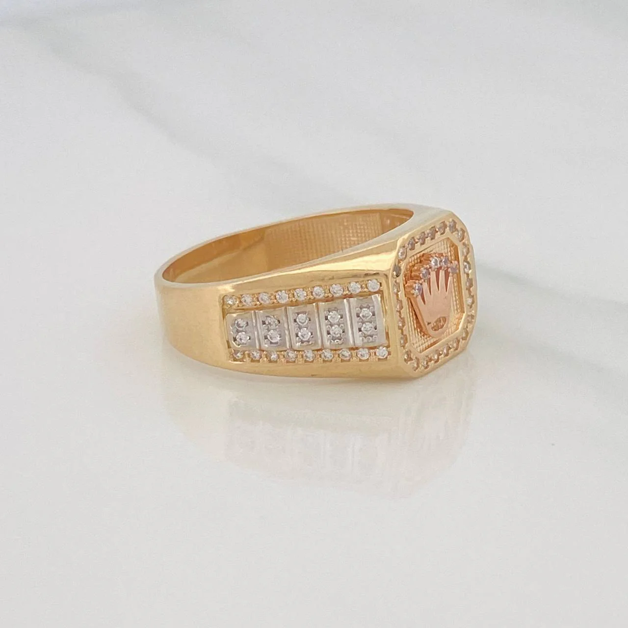 Anillo Corona 8.05g / T12 1/4 Tres Oros 18K - Image 3