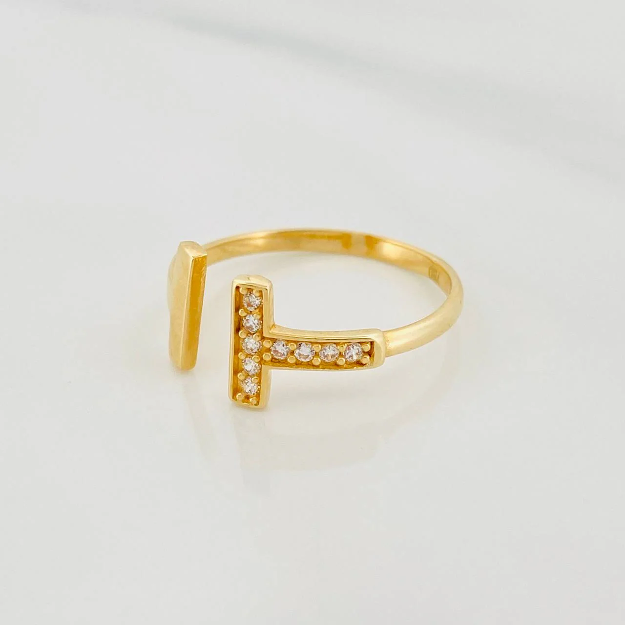 Anillo Doble T 1.45g / T6 Oro Amarillo 18K - Image 3