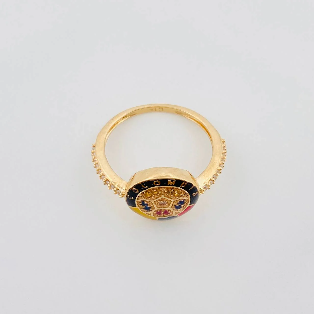 Anillo Escudo Selección 3.15 g / T6 1/2 Oro Amarillo 18K - Image 2