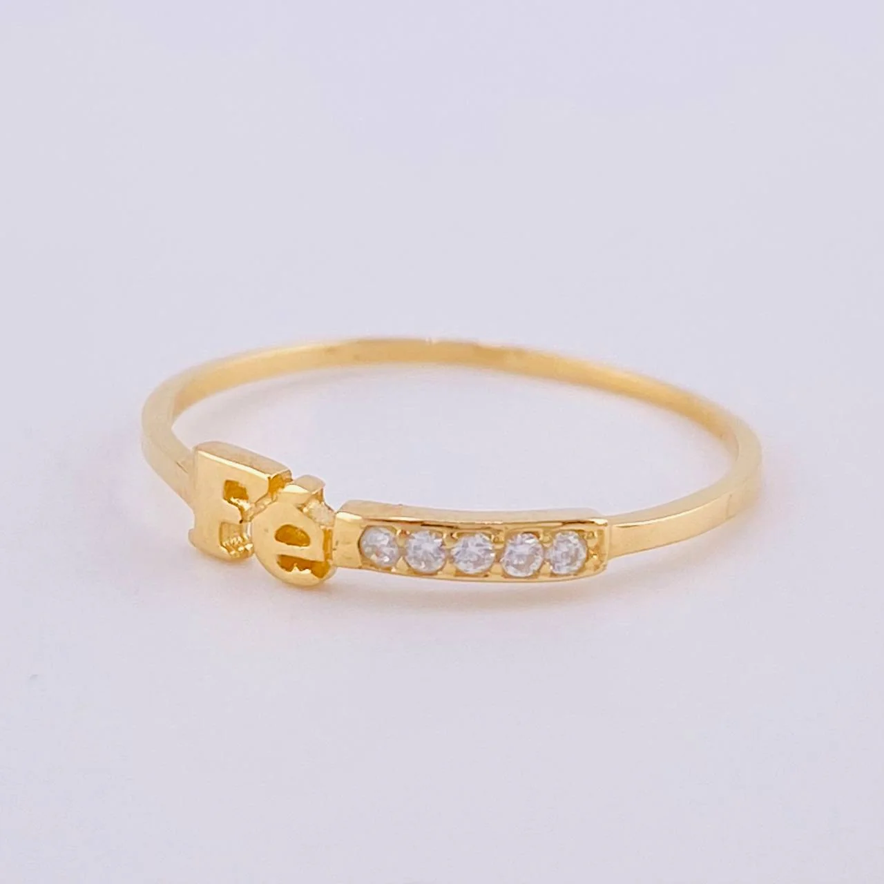 Anillo Fé 0.85 g / T6 Oro Amarillo 18K