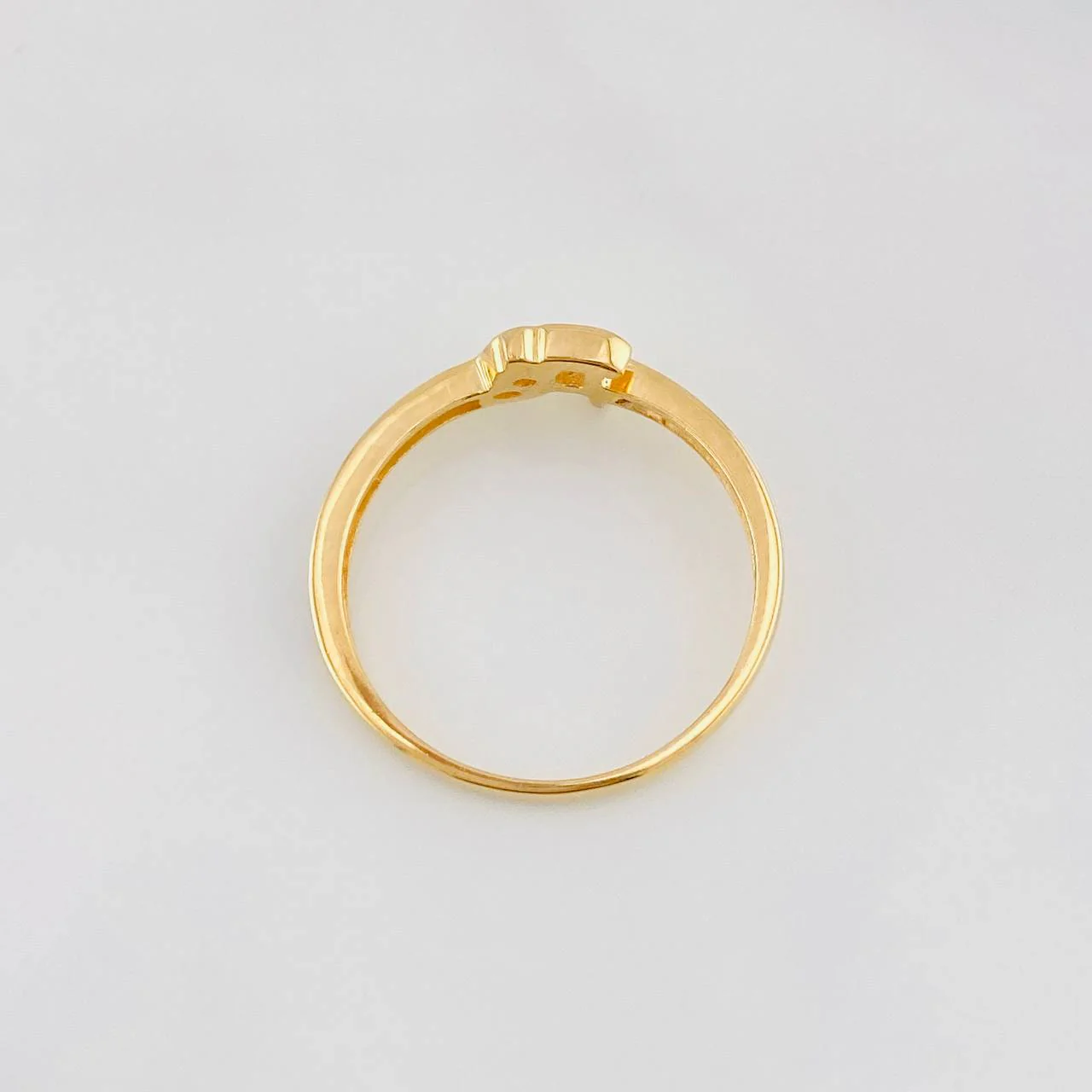 Anillo Fe 1.7g / T6 1/4 Dos Oros Amarillo Blanco 18K - Image 4