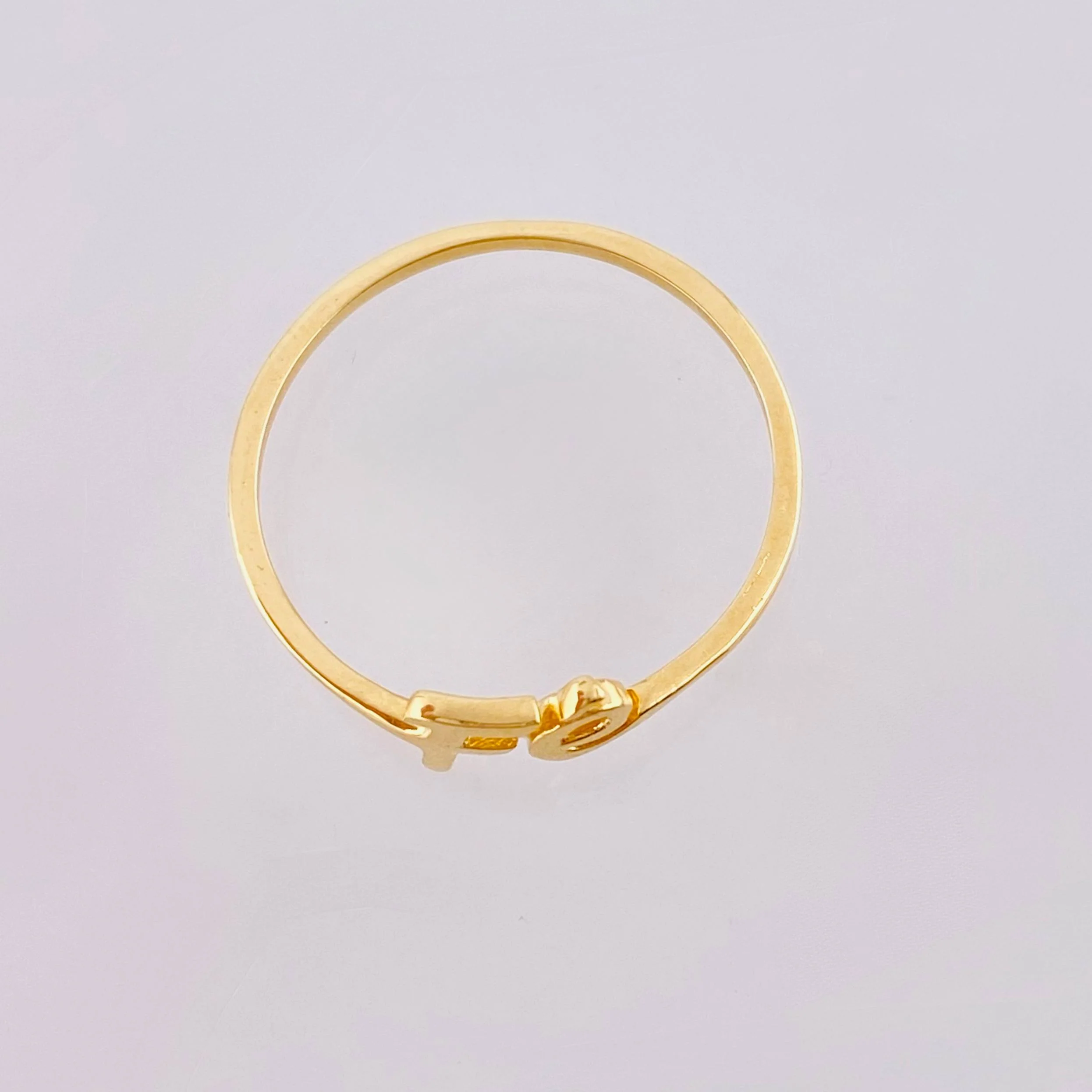 Anillo Fe 1 g / T7 1/2 Oro Amarillo 18K - Image 3