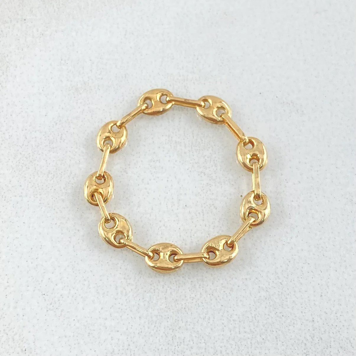 Anillo Gc 0.65gr / T6 1/2- T6 1/4 / 3.35mm Oro Amarillo 18K *
