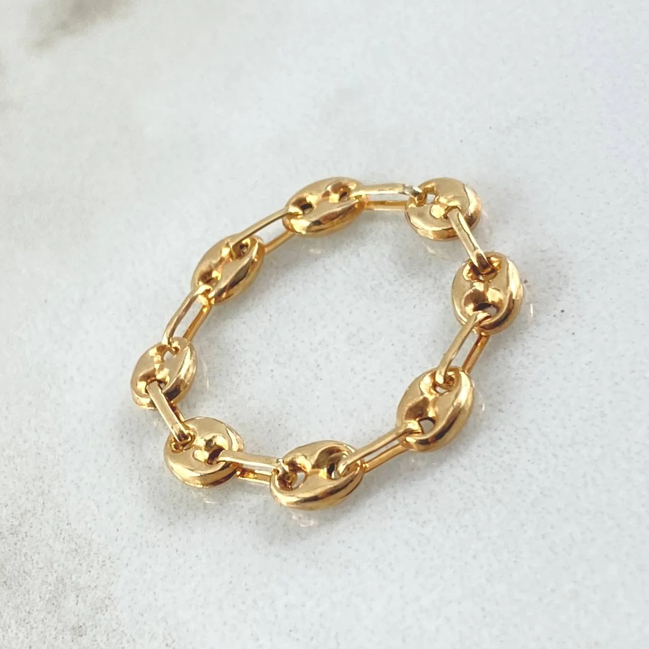 Anillo Gc 0.6gr / T3 3/4 - T4 / 3.3mm Oro Amarillo 18K - Image 2