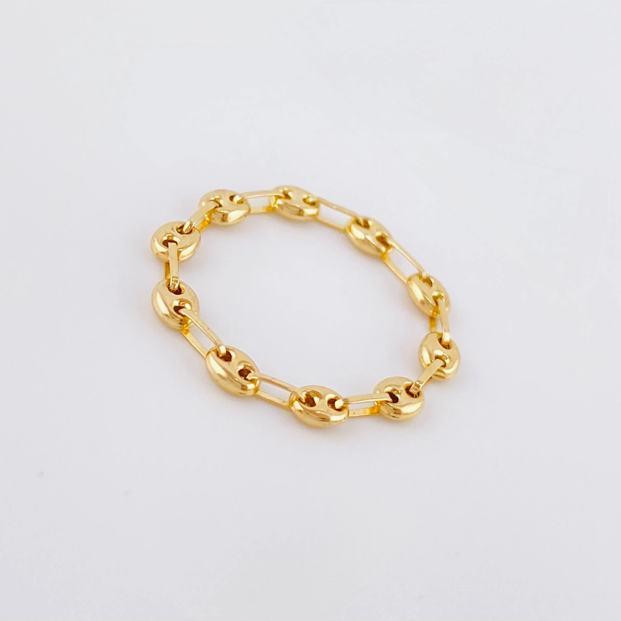 Anillo Gc 0.7gr / T9 1/2 - T9 3/4 / 3mm Oro Amarillo 18K © - Image 2
