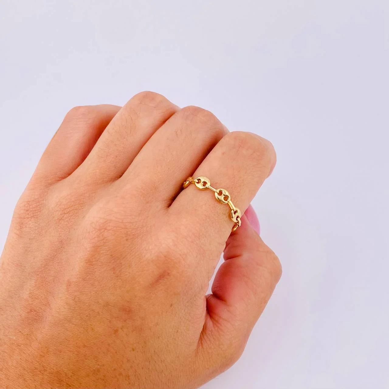 Anillo Gc 0.8gr / T4 - T4 1/4 / 4.15mm Oro Amarillo 18K - Image 3