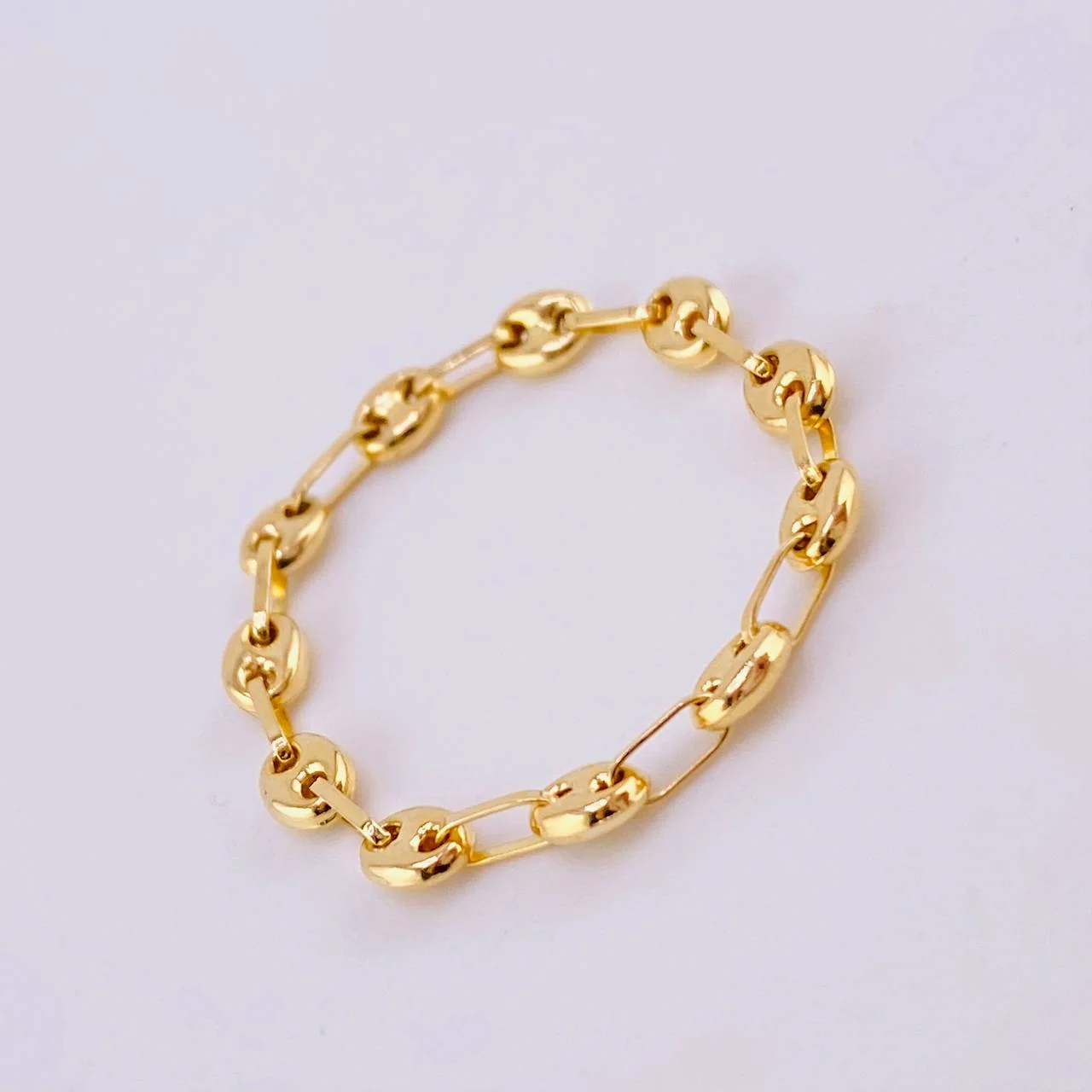 Anillo Gc 0.95gr / T12 3/4 / 3.75mm Oro Amarillo 18K © - Image 2