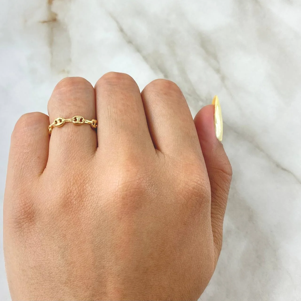Anillo Gc 0.95gr / T7 3/4 / 4mm Oro Amarillo 18K * - Image 3