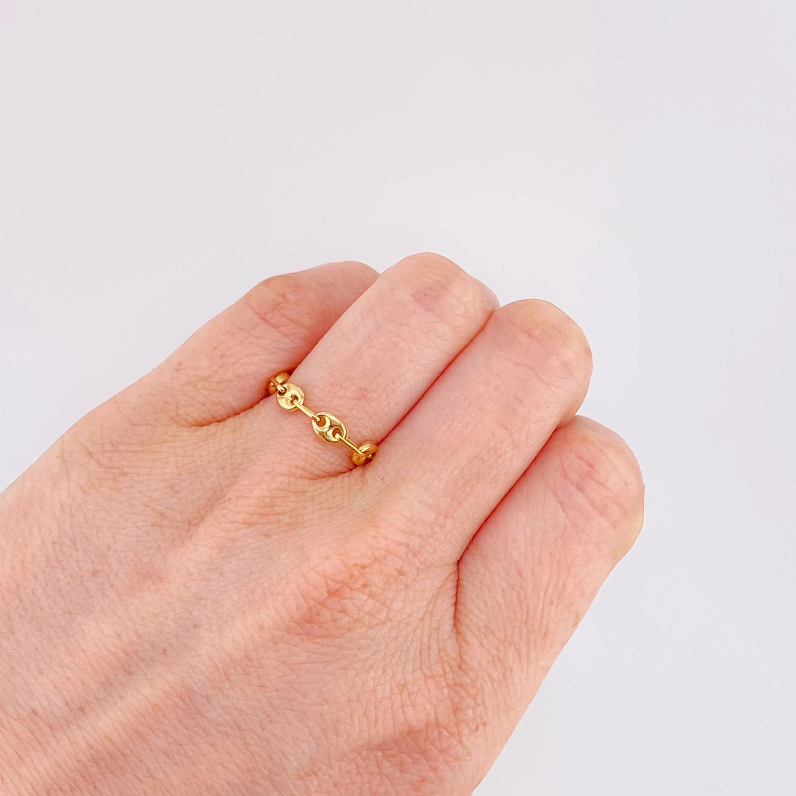 Anillo Gc 0.9gr / T8-T7 3/4 / 4.15mm Oro Amarillo 18K - Image 3