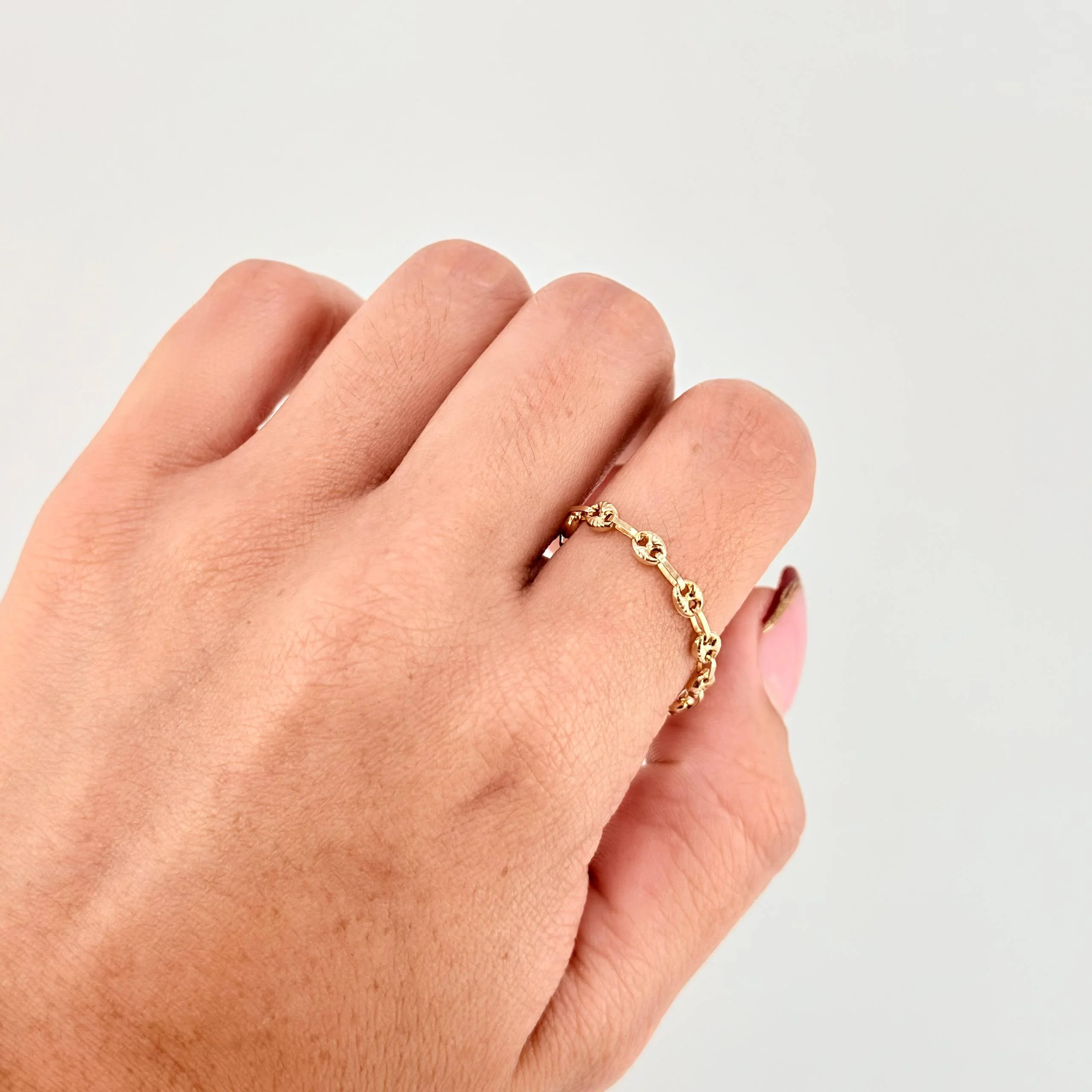 Anillo Gc Diamantado 0.9gr / T12 - T12 1/4 / 3mm Oro Amarillo 18K © - Image 3