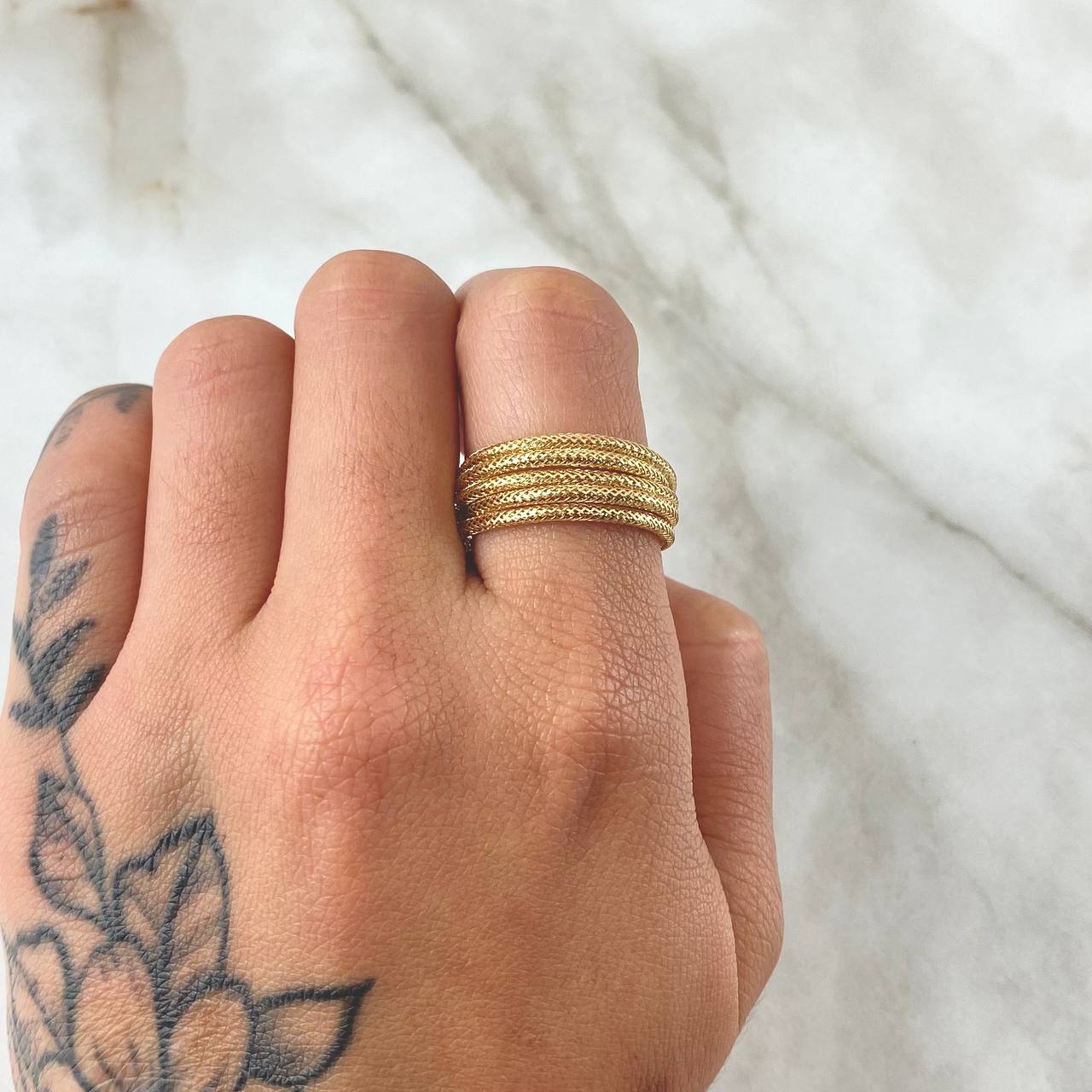 Anillo Guaya Multiple 1.3 g / T7 Oro Amarillo 18K - Image 4