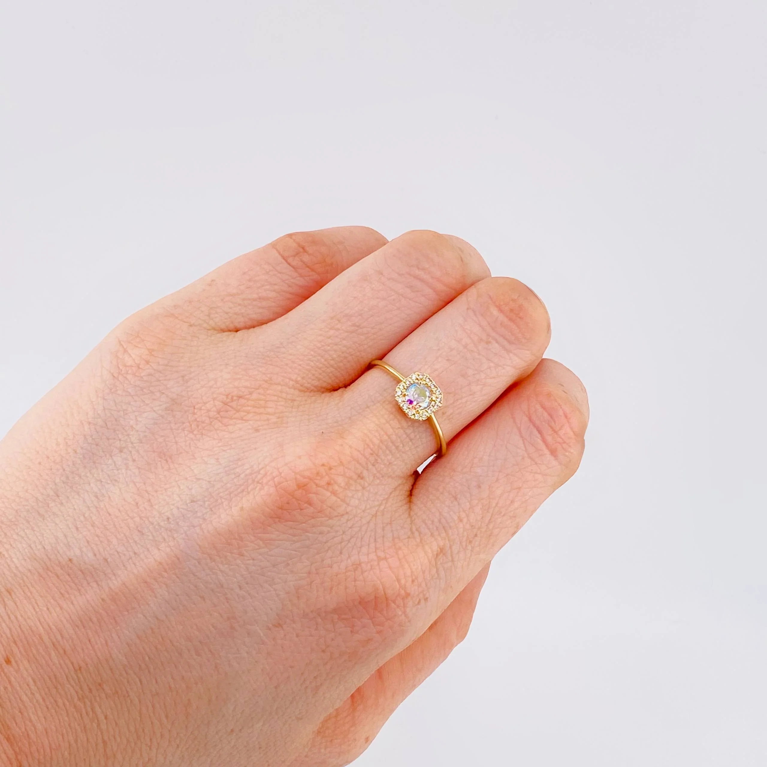 Anillo Halo 1.85 g / T8 Oro Amarillo 18K Nac.Esp. - Image 4