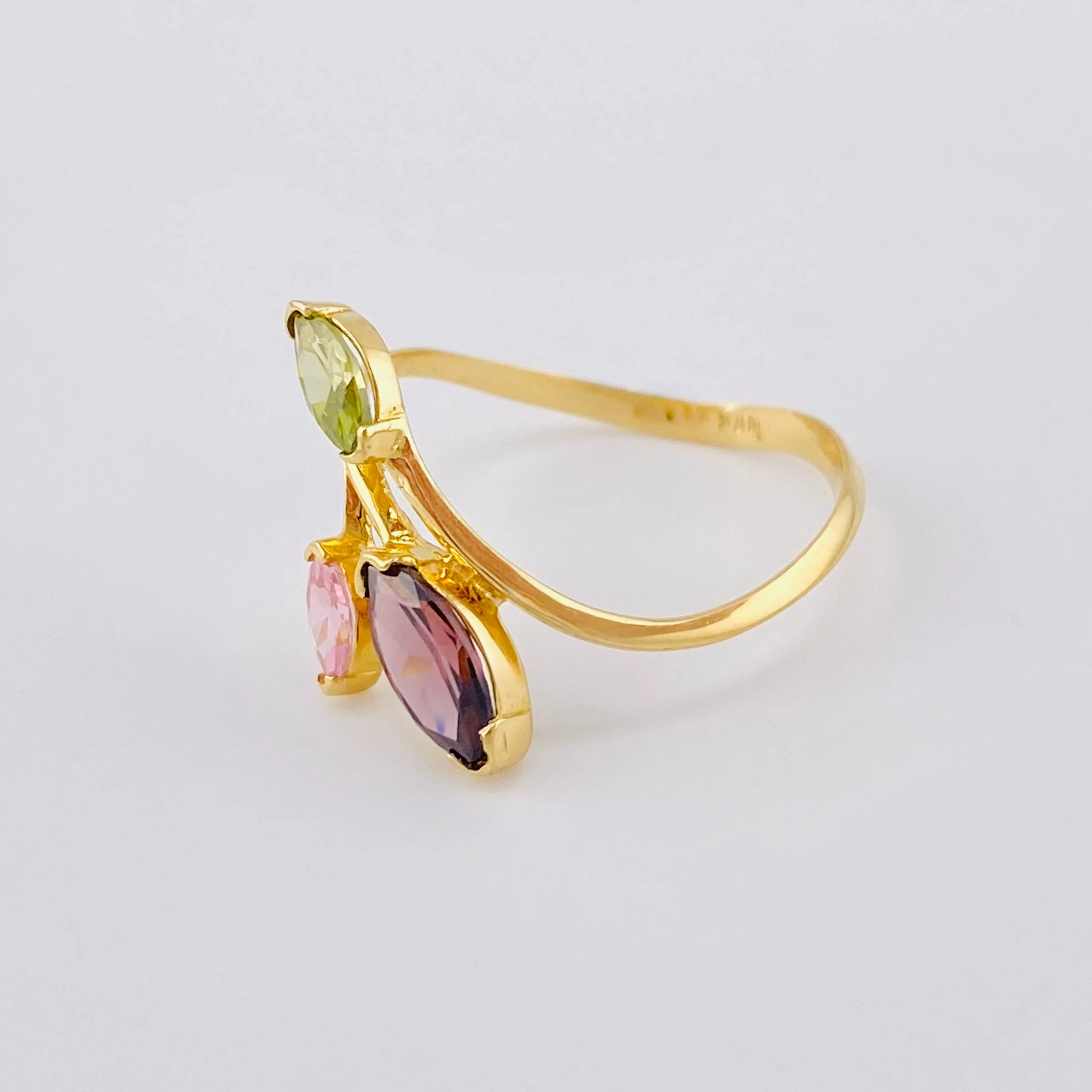 Anillo Hoja Laurel Desigual 1.8 g / T6 1/2 Oro Amarillo 18K Nac.Esp. - Image 2