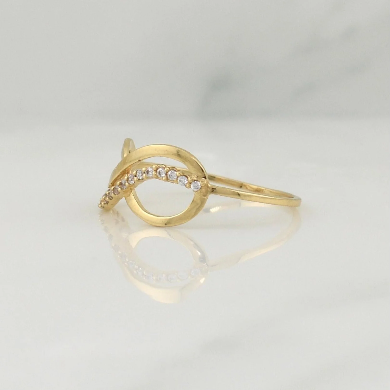 Anillo Infinito 1.3 g / T6 Oro Amarillo 18K - Image 2