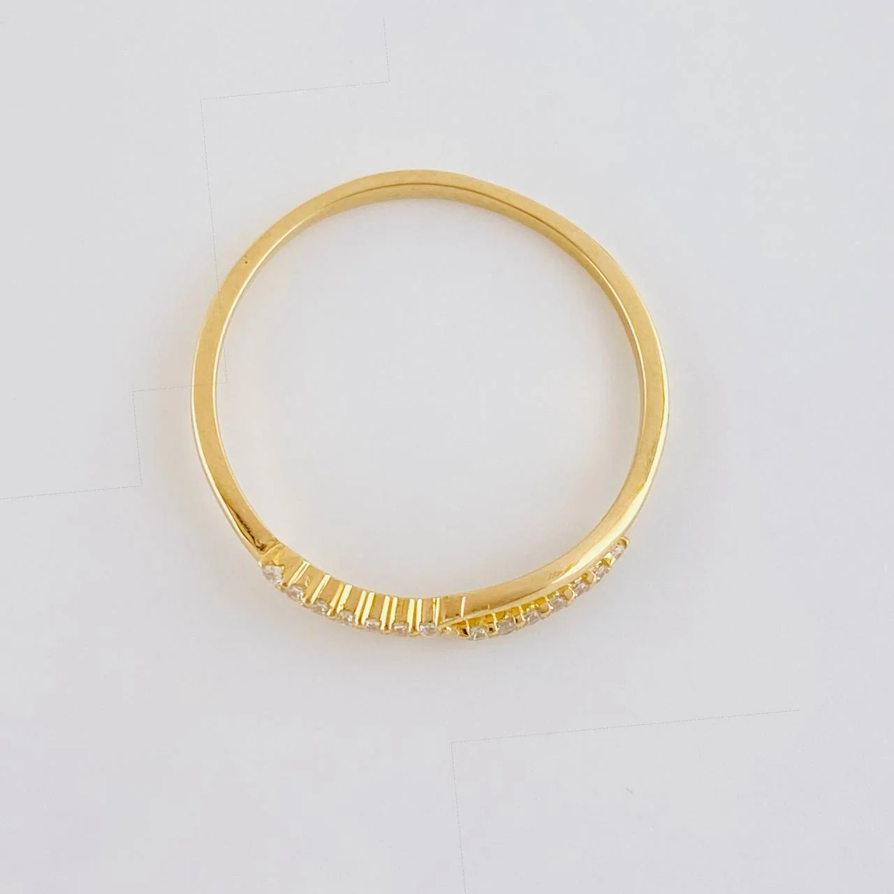 Anillo Lineas curved 1.25g / T7 1/4 Oro Amarillo 18K - Image 3