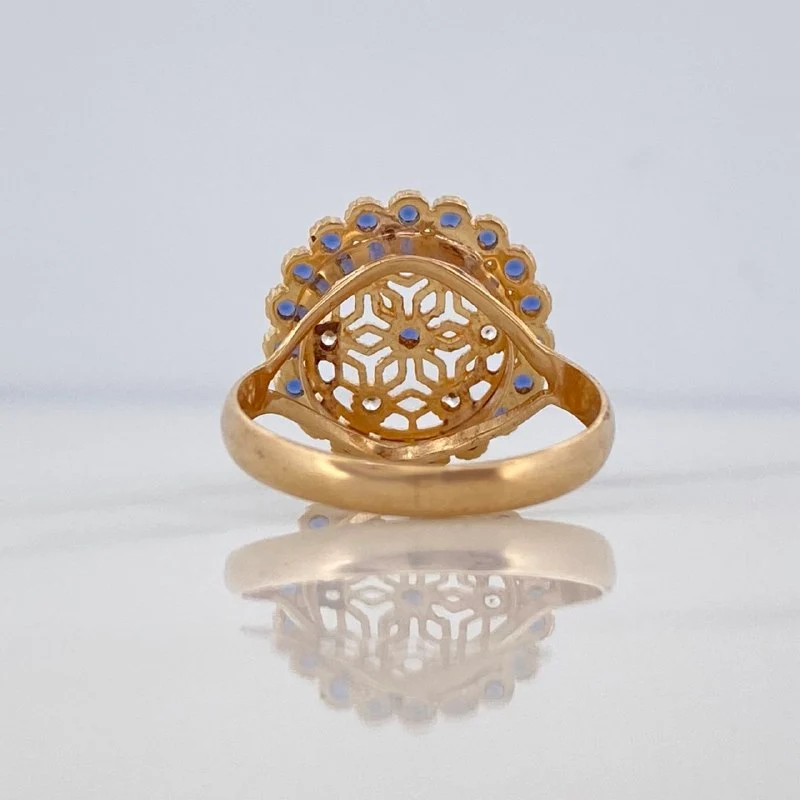 Anillo Mandala 4.35 g / T7 1/2 Oro Amarillo 18K - Image 4