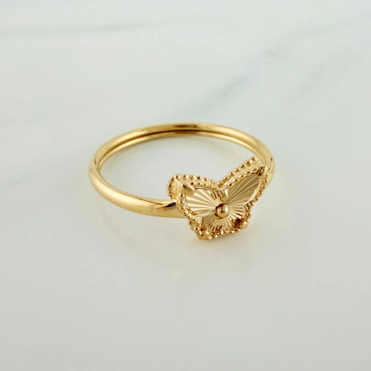 Anillo Mariposa 1.1gr / T4 1/2 / Oro Amarillo 18K % - Image 4