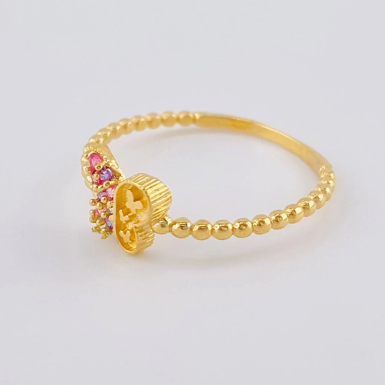 Anillo Mariposa Mate 1.45 g / T8 1/4 Oro Amarillo 18K - Image 2