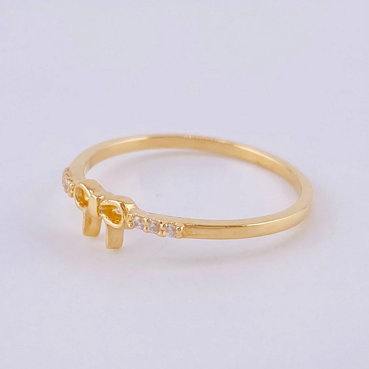 Anillo Moño 1.2 g / T7 Oro Amarillo 18K - Image 2