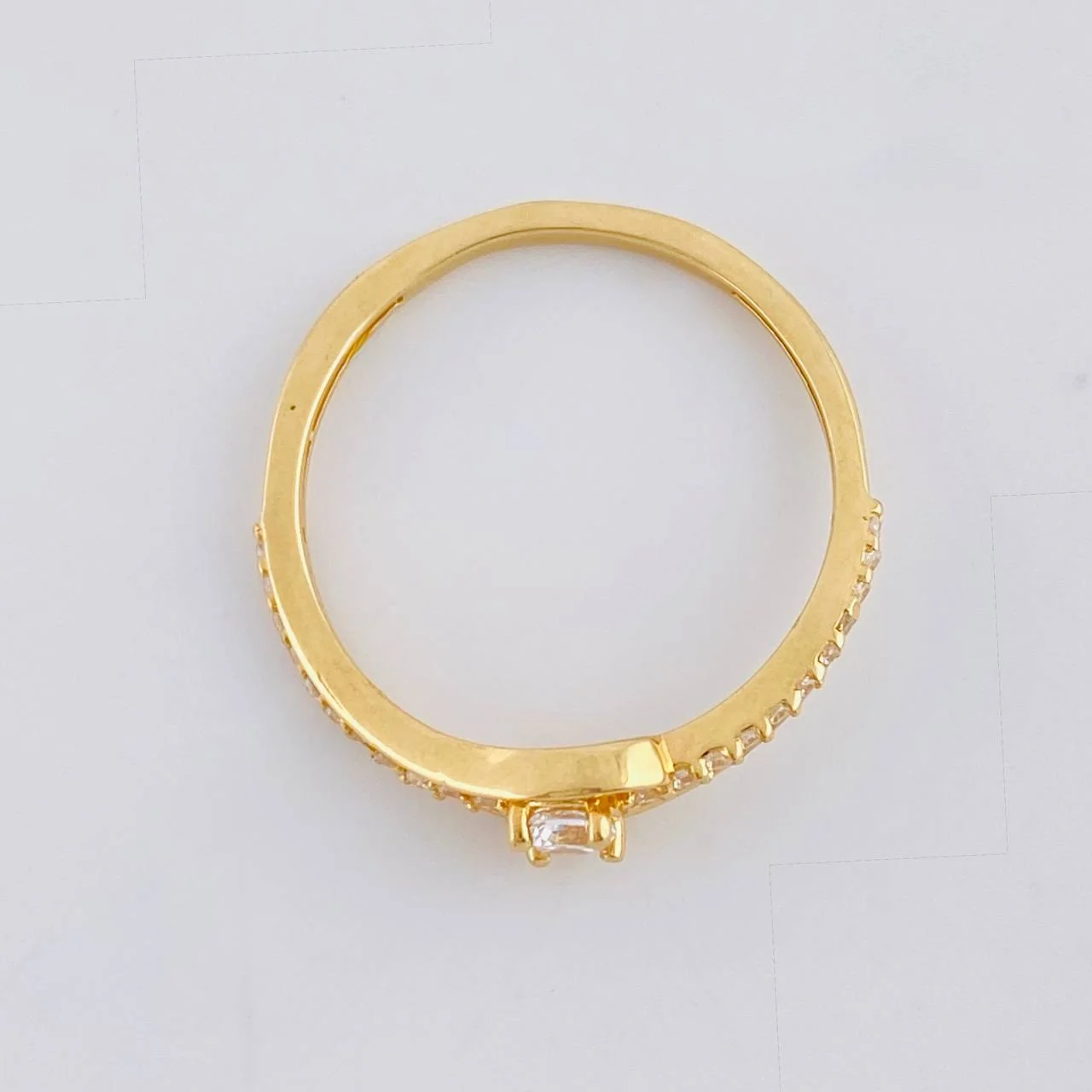 Anillo Ojo Curvilínea 1.65 g / T6 3/4 Oro Amarillo 18K - Image 3