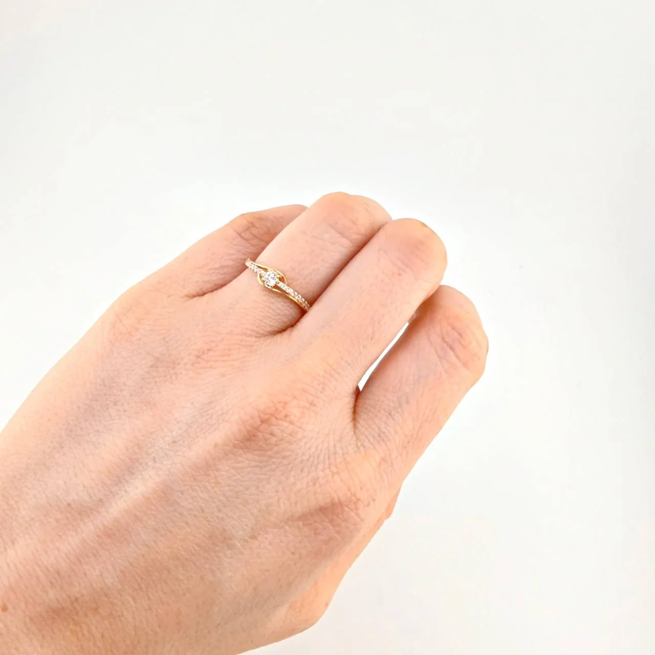 Anillo Ojo Curvilínea 1.75 g / T7 1/4 Oro Amarillo 18K - Image 4