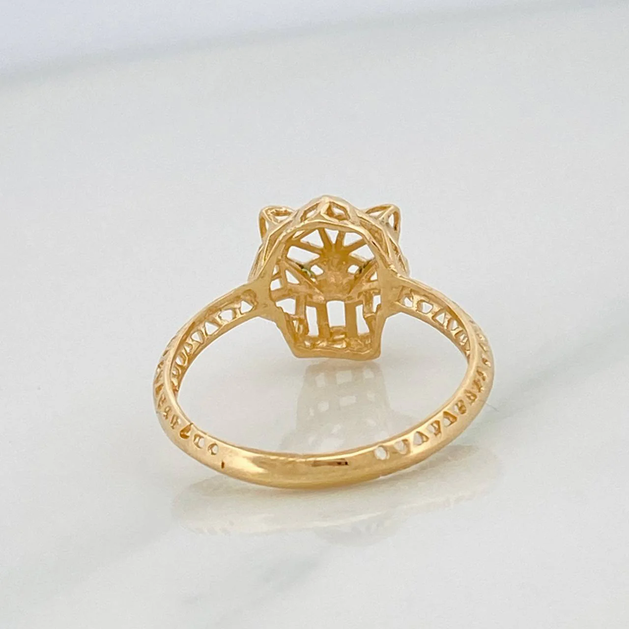 Anillo Pantera 2.4g / T8 1/4 Oro Amarillo 18K - Image 4