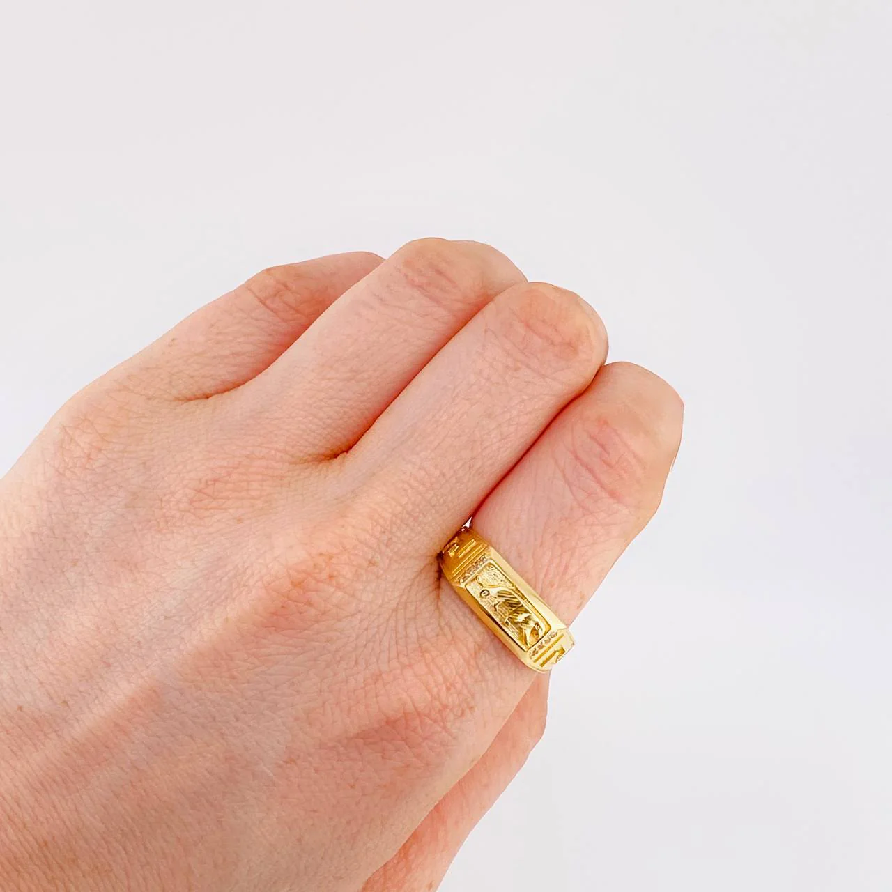 Anillo Pantera Tribal 4.35 g / T10 1/4 Oro Amarillo 18K - Image 4