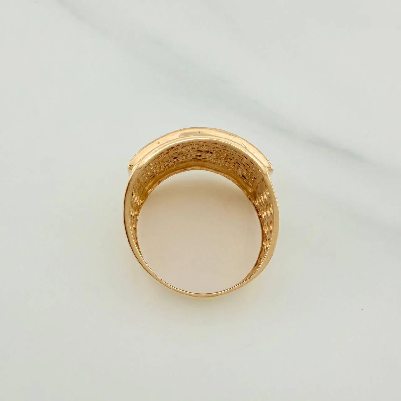 Anillo Placa Circulos 6.65gr / T7 1/4 / Oro Amarillo 18K $ - Image 4
